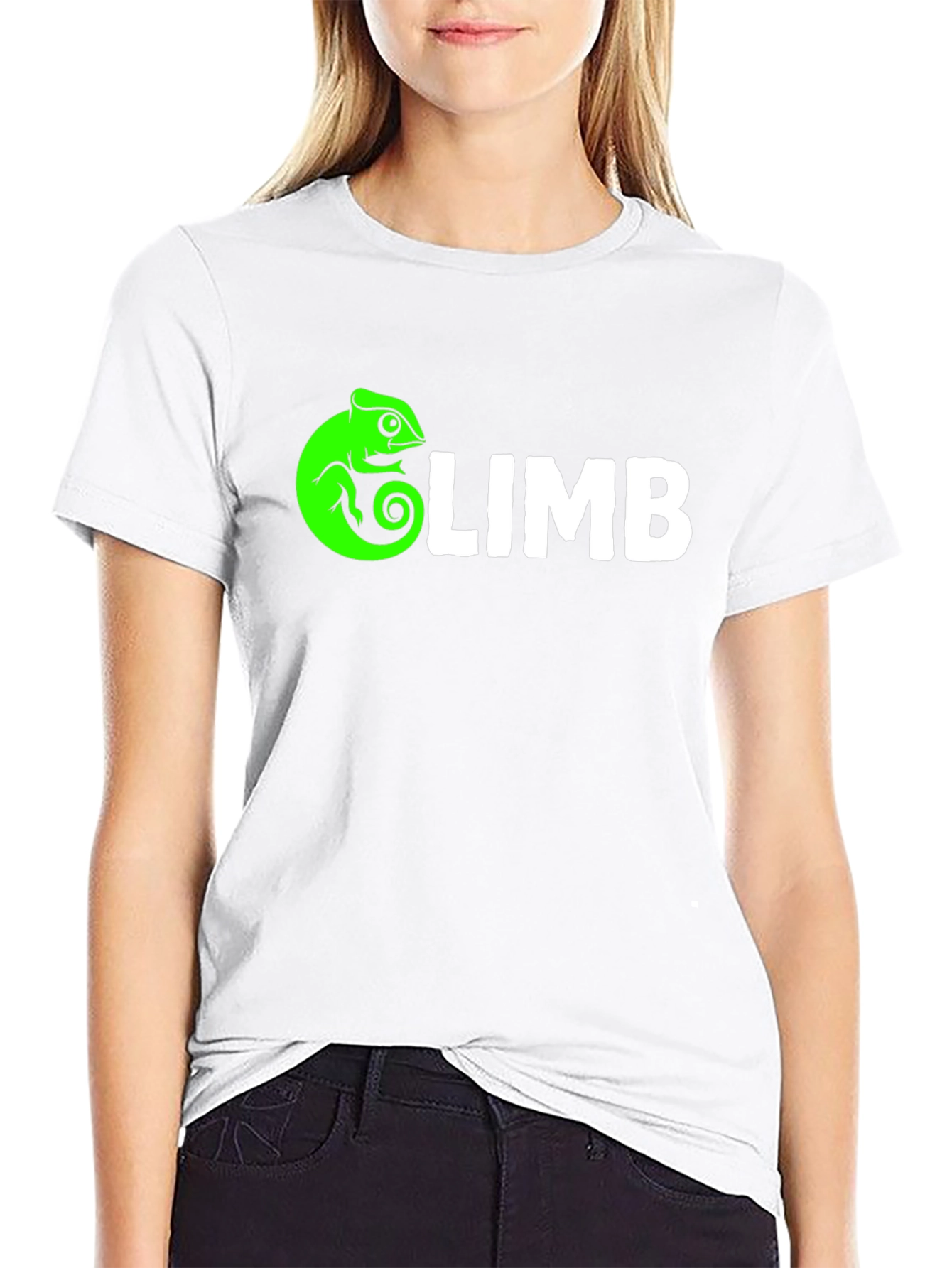 Climb Chameleon T-Shirt - Cool Graphic Tee