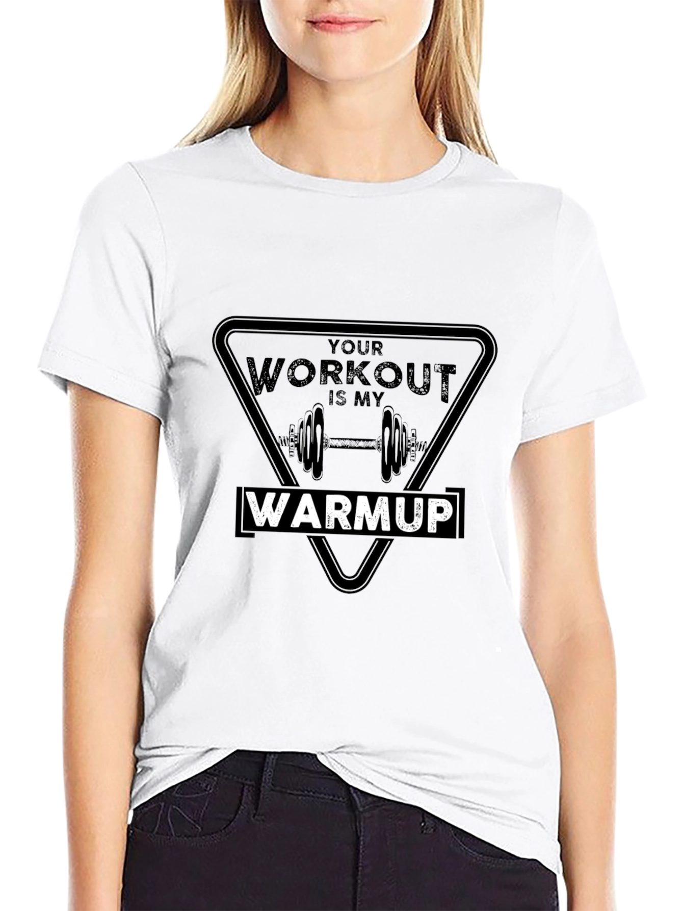 Workout Warmup T-Shirt: Gym Humor Tee
