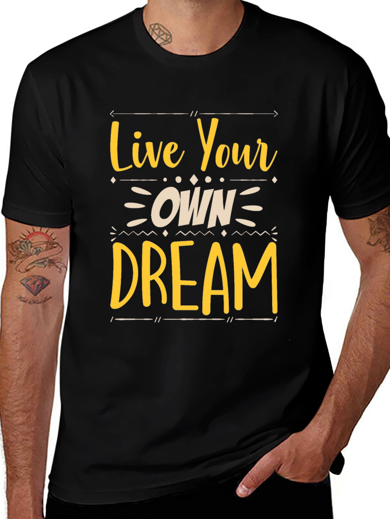 Live Your Own Dream Graphic Tee - Black