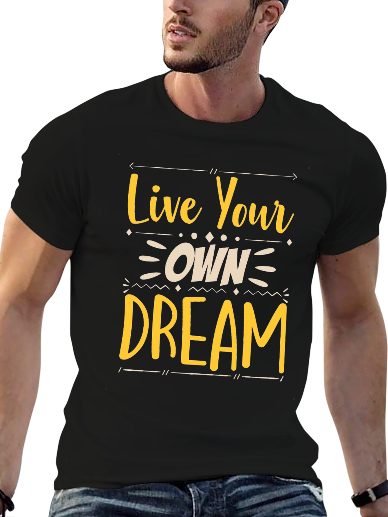 Live Your Own Dream Graphic Tee - Black