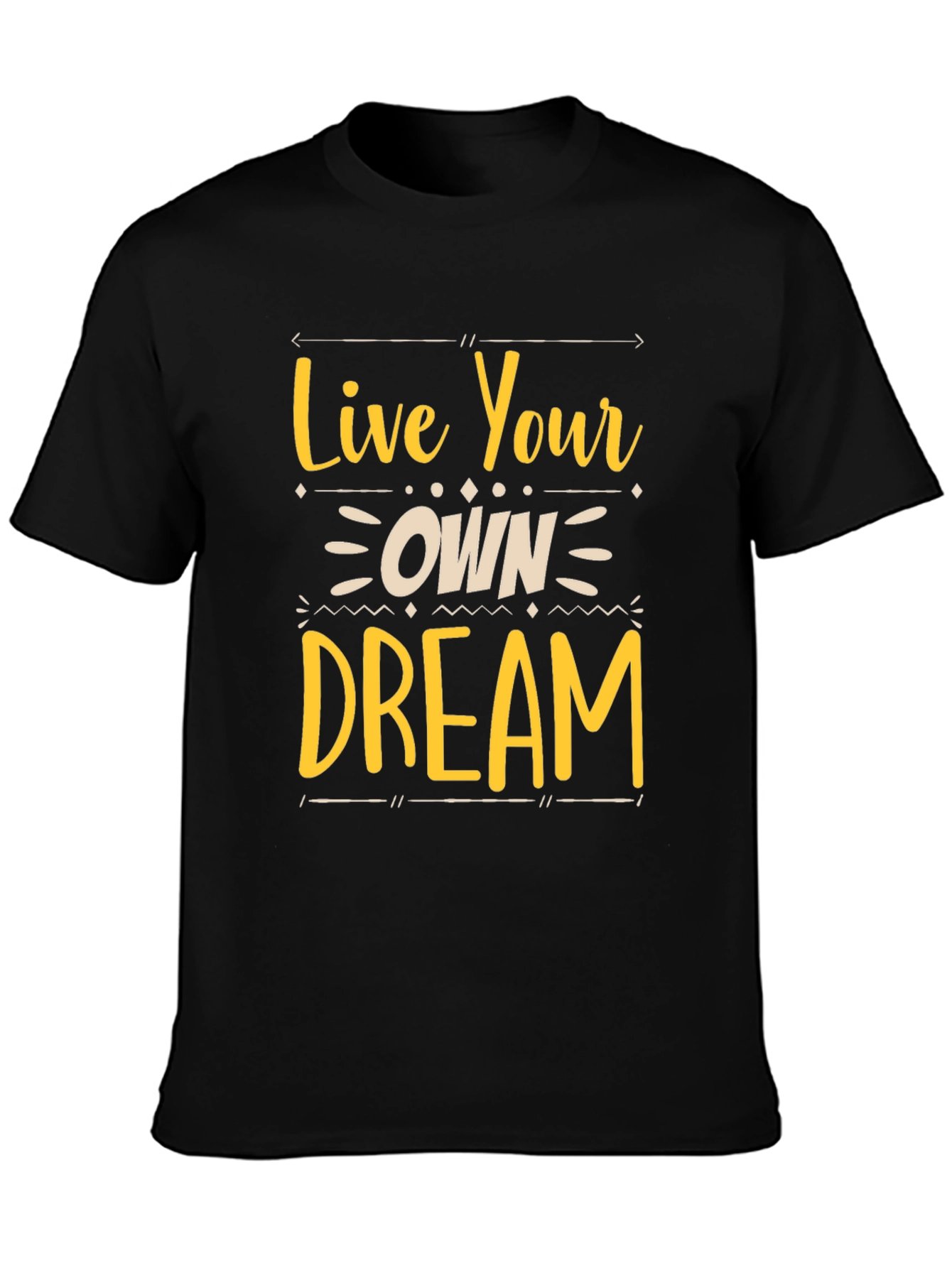 Live Your Own Dream Graphic Tee - Black