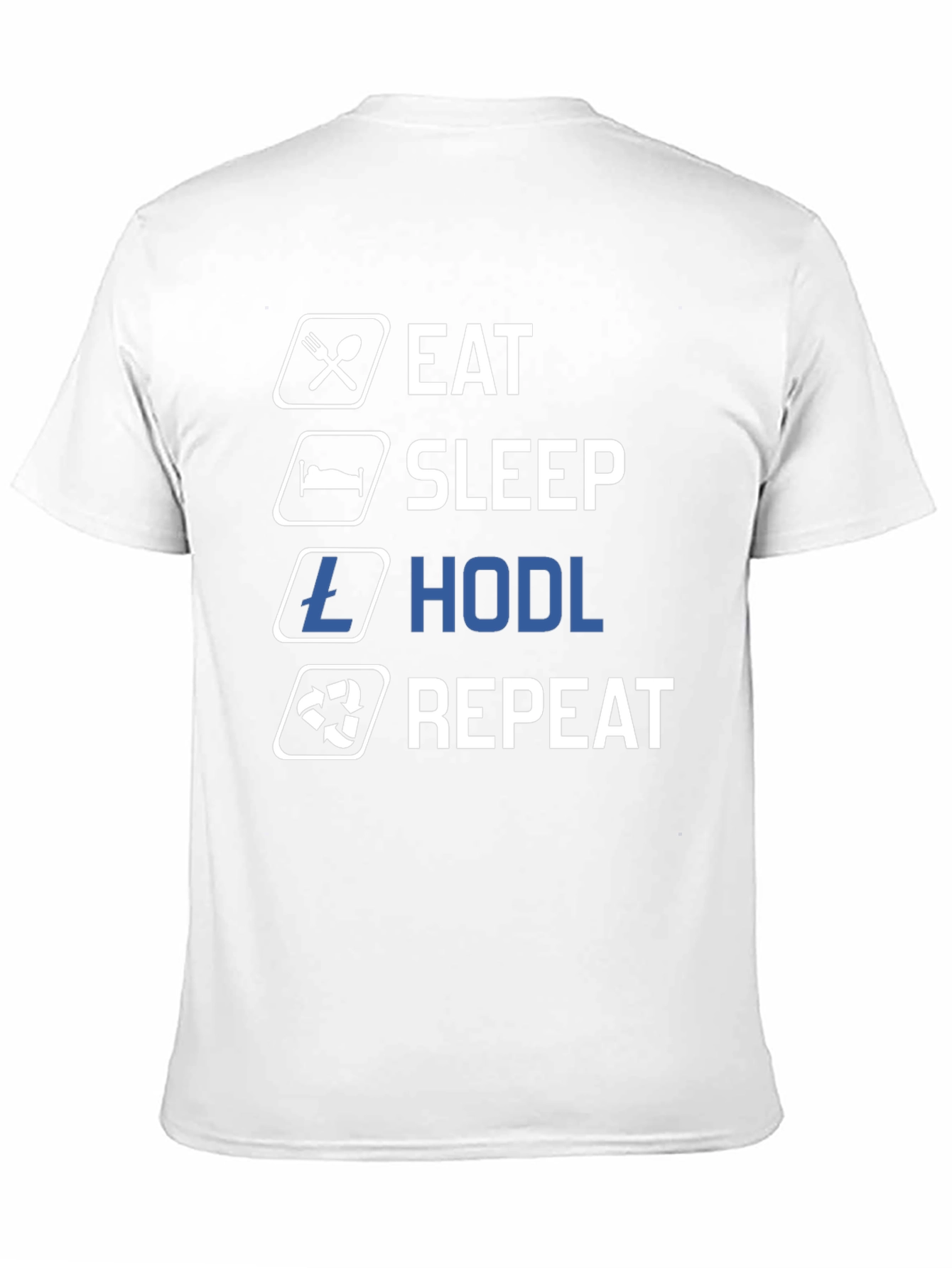 Eat Sleep Hodl Repeat Black T-Shirt
