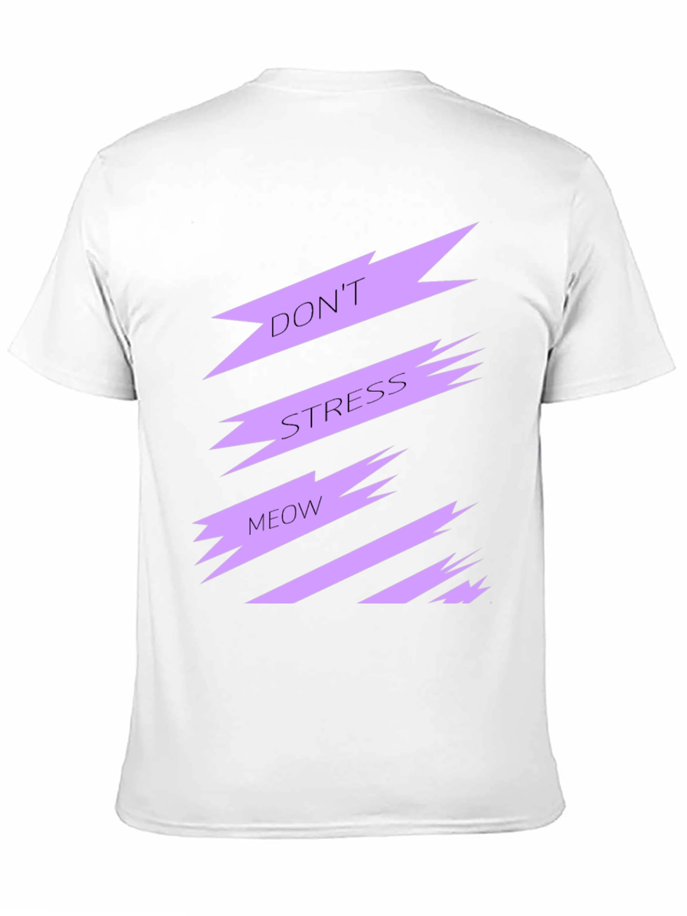 Dont Stress Meow Black Graphic Tee