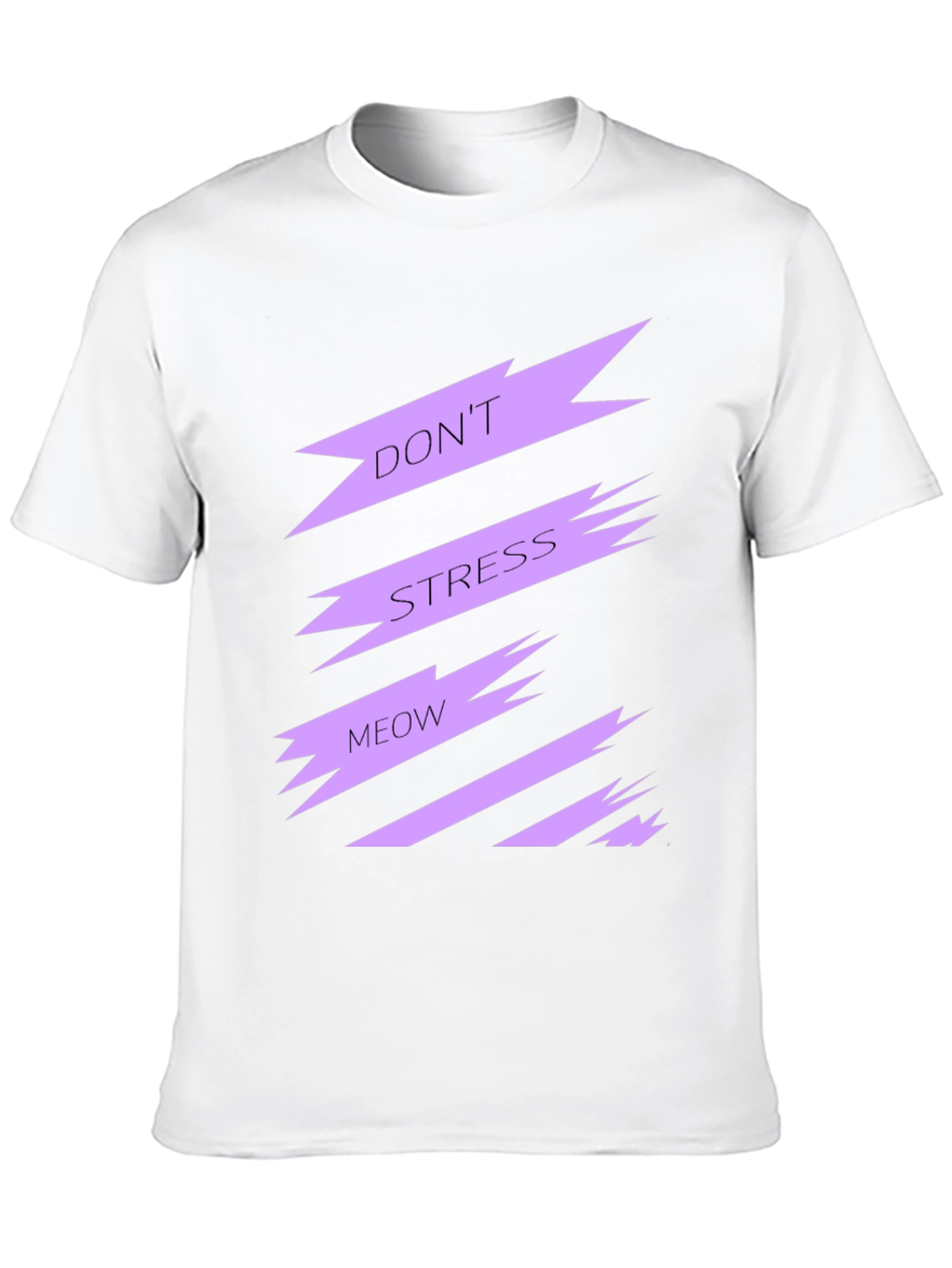 Dont Stress Meow Black Graphic Tee