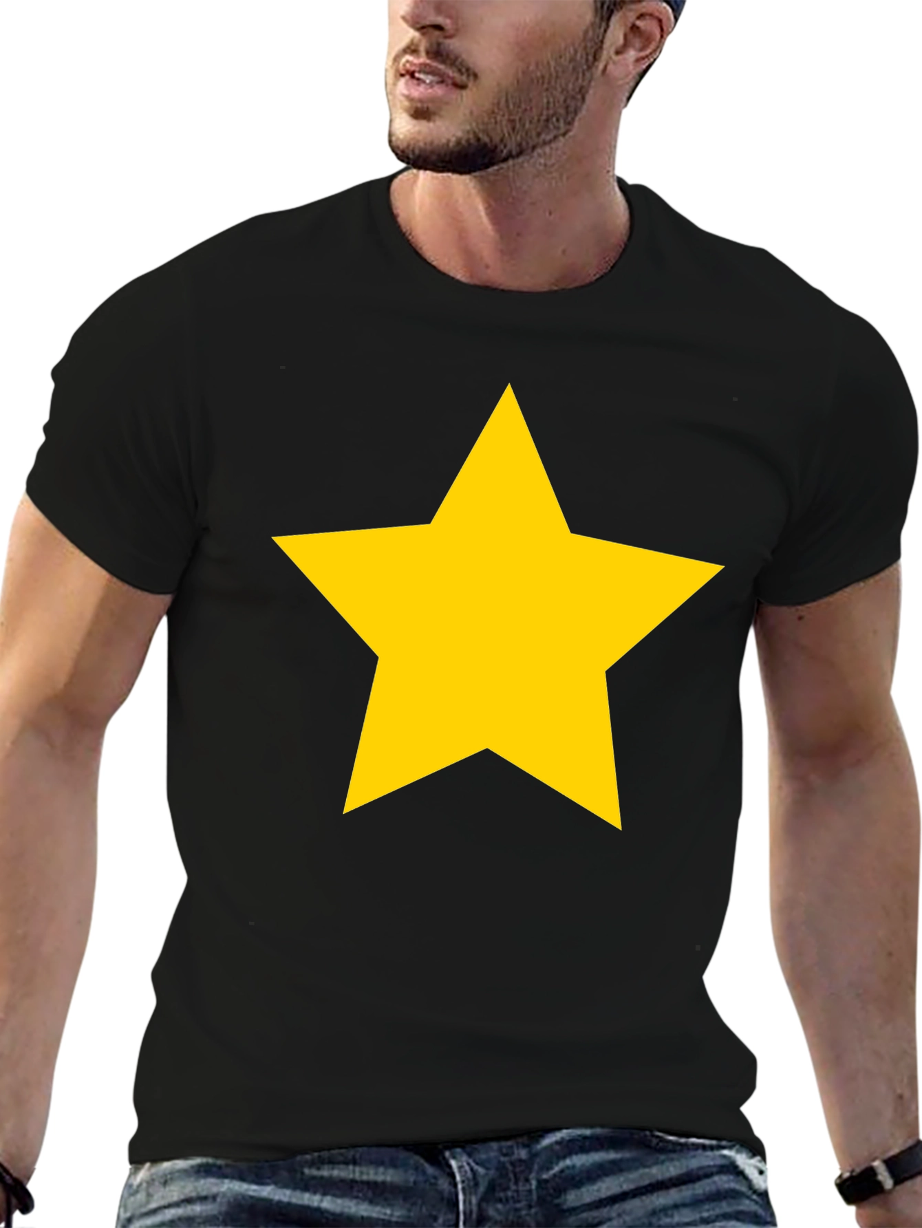 Star Graphic T-Shirt - Black