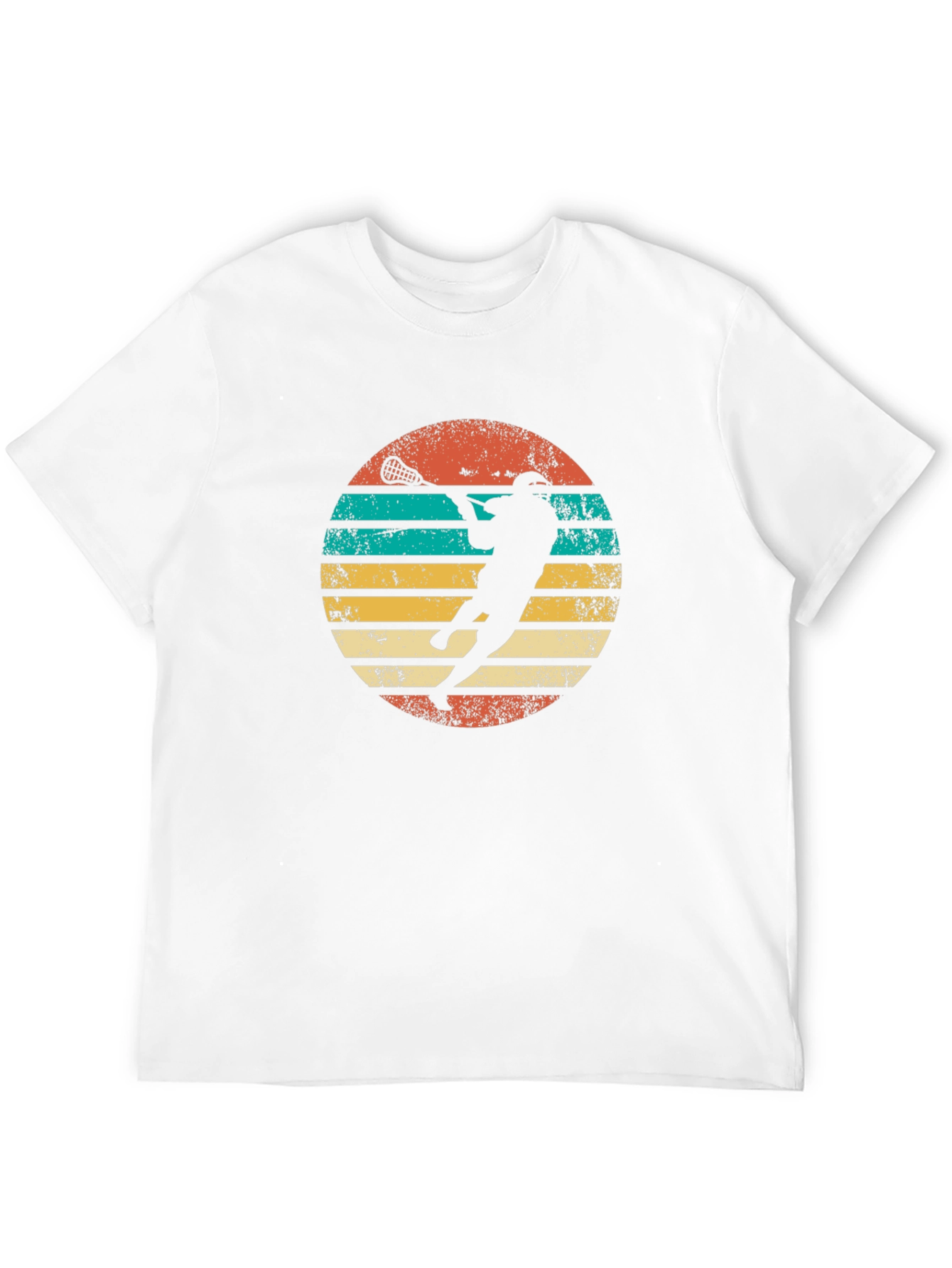Retro Lacrosse Sunset Graphic Tee