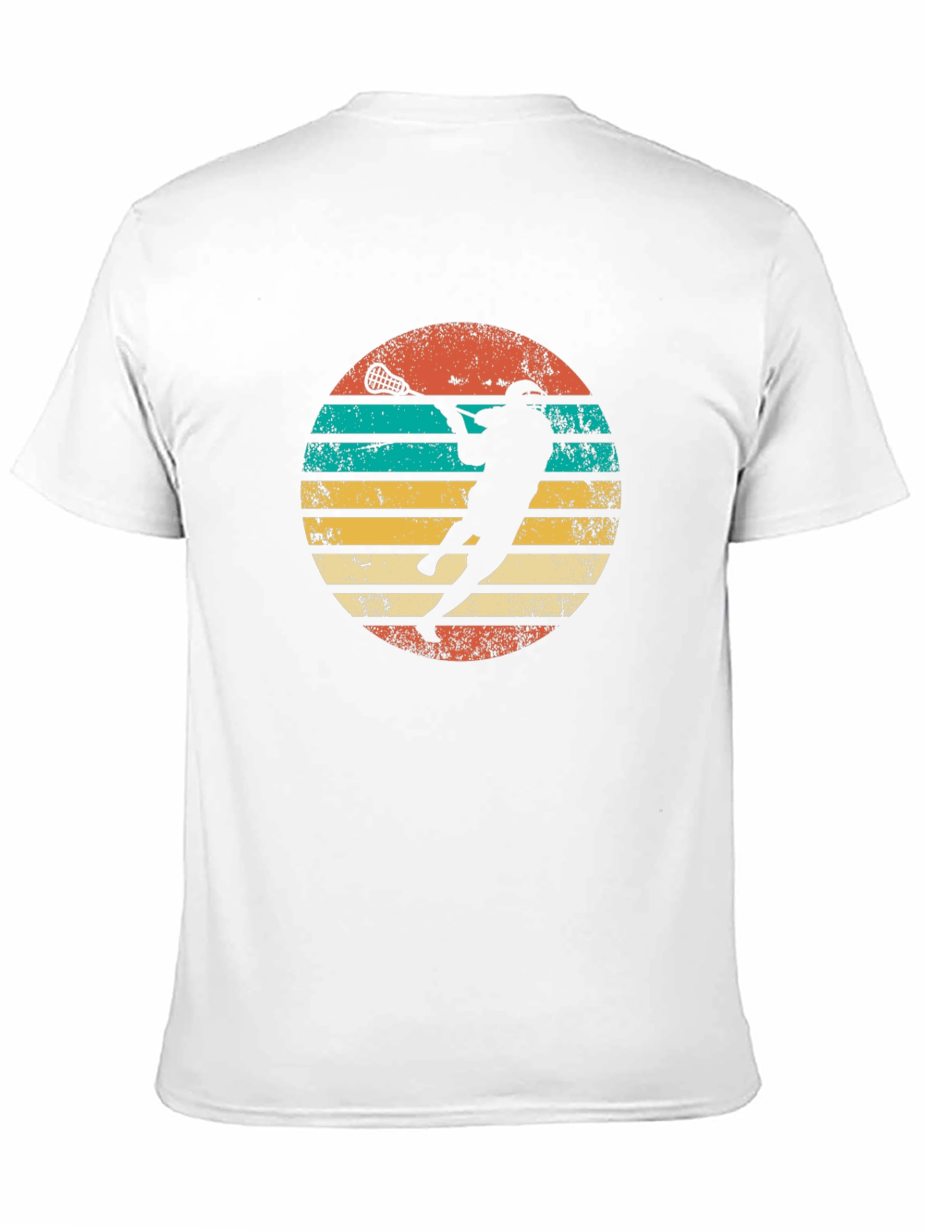 Retro Lacrosse Sunset Graphic Tee
