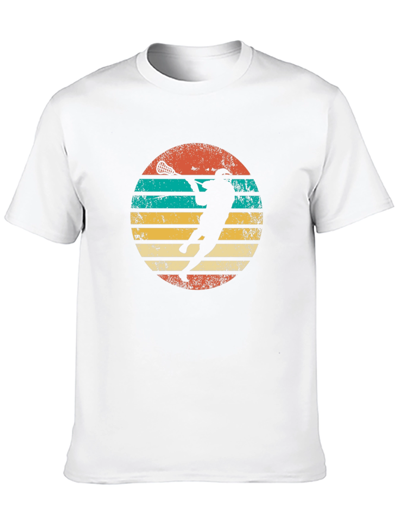 Retro Lacrosse Sunset Graphic Tee