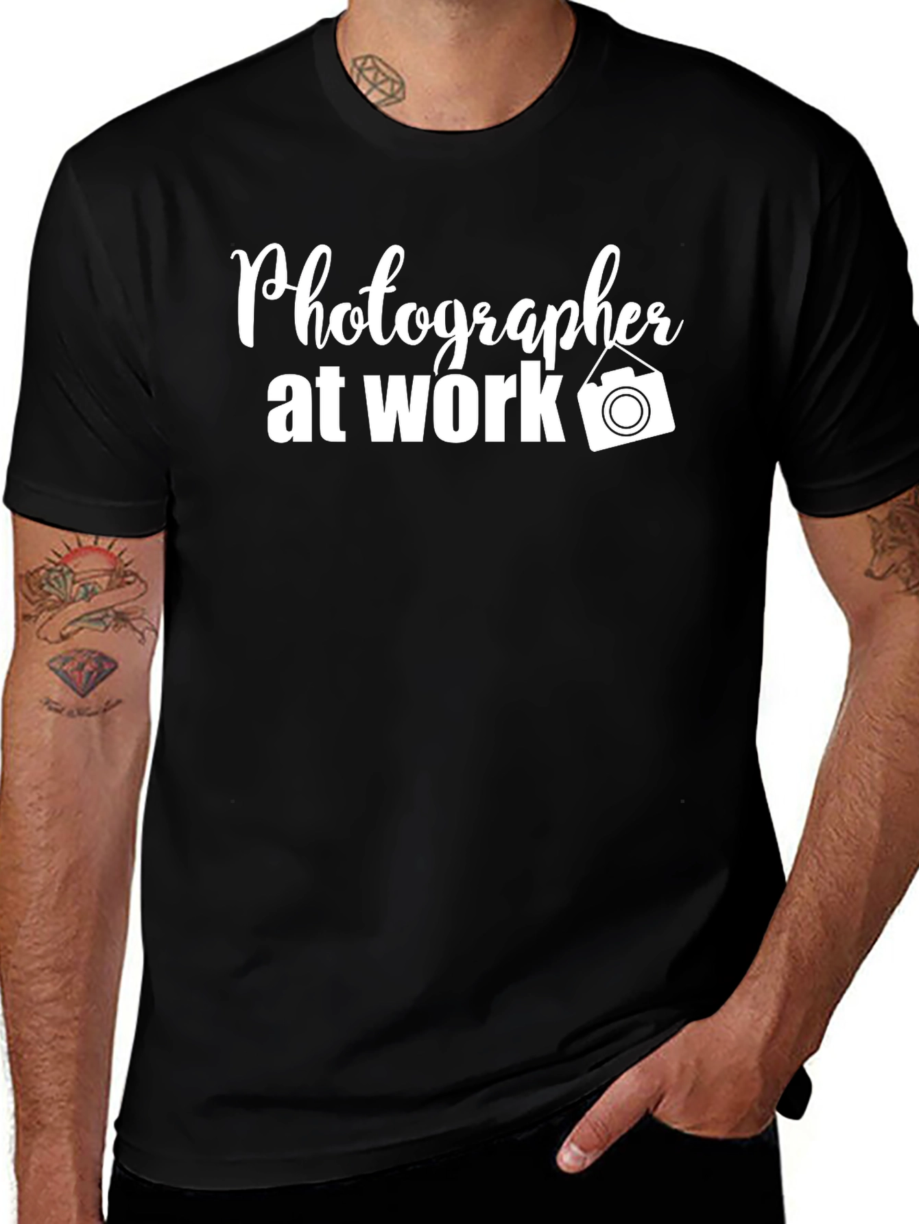 Photographer at Work Graphic Tee