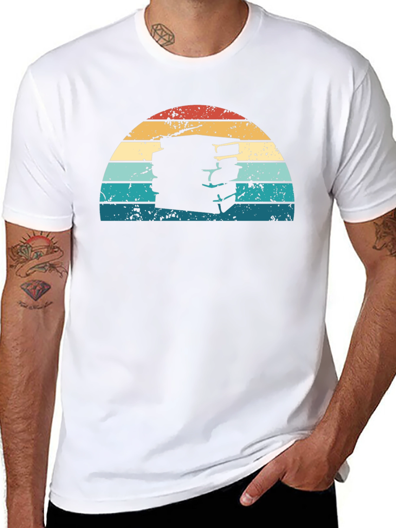Retro Books Sunset Graphic Tee