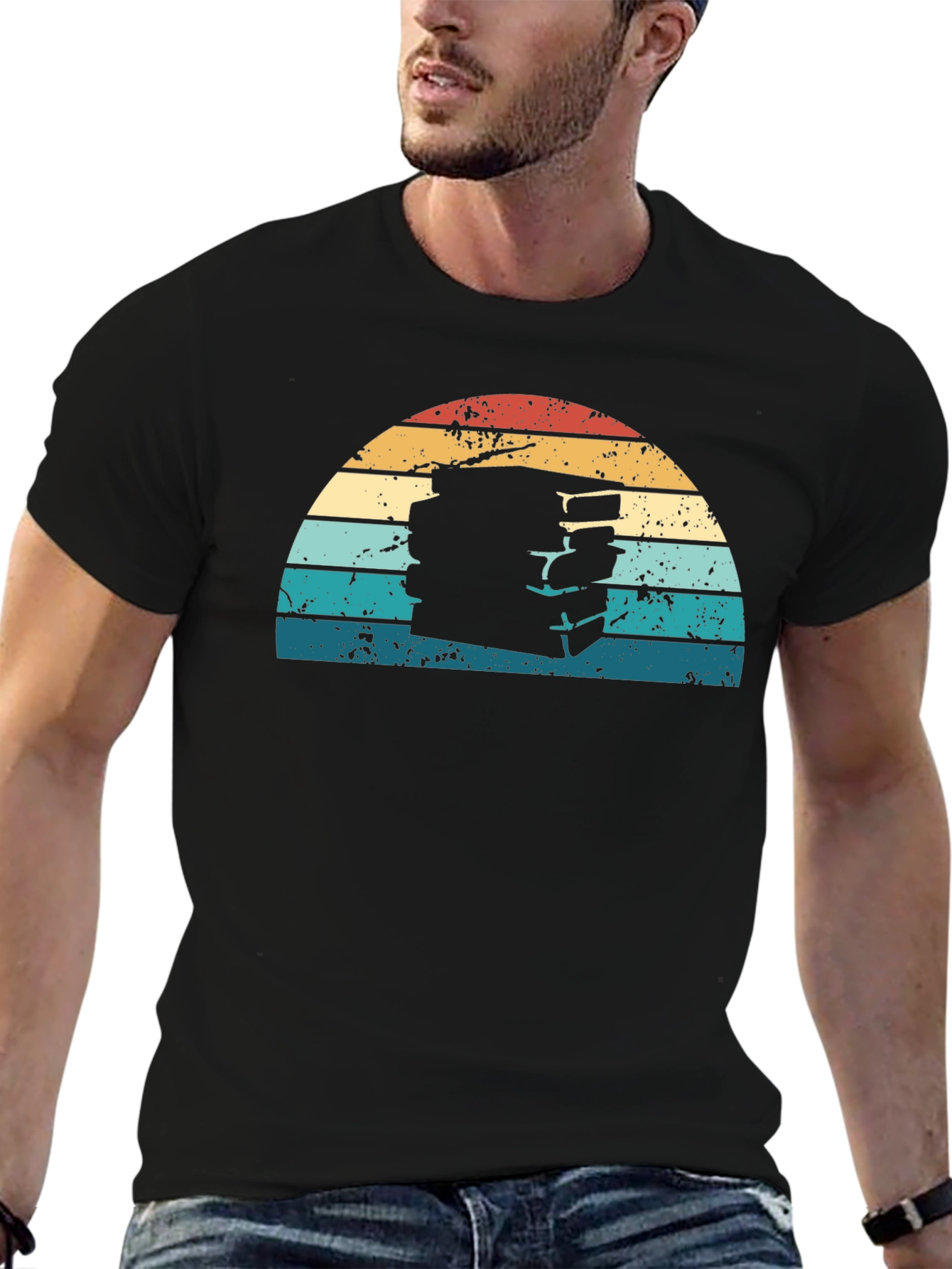 Retro Books Sunset Graphic Tee