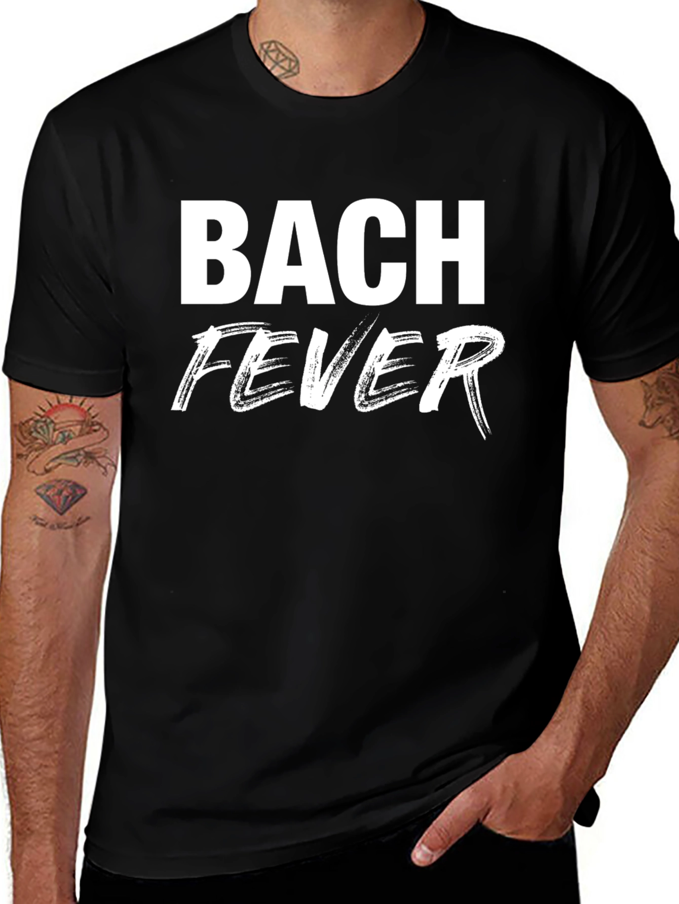 Bach Fever Black T-Shirt - Music Lover Tee