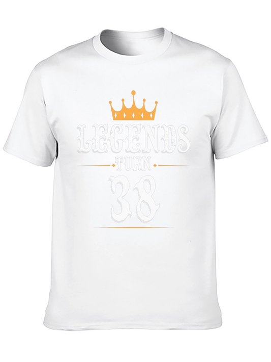 Legends Turn 38 Black Graphic Tee