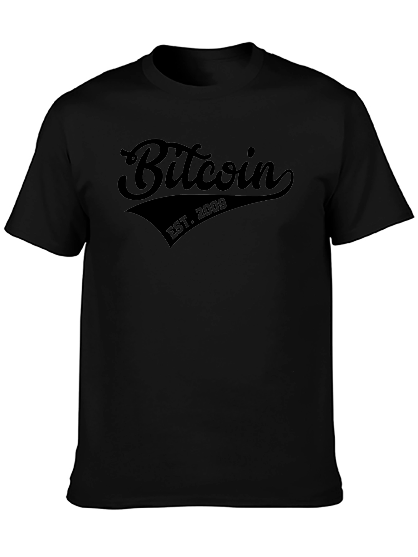 Bitcoin EST. 2009 Black T-Shirt