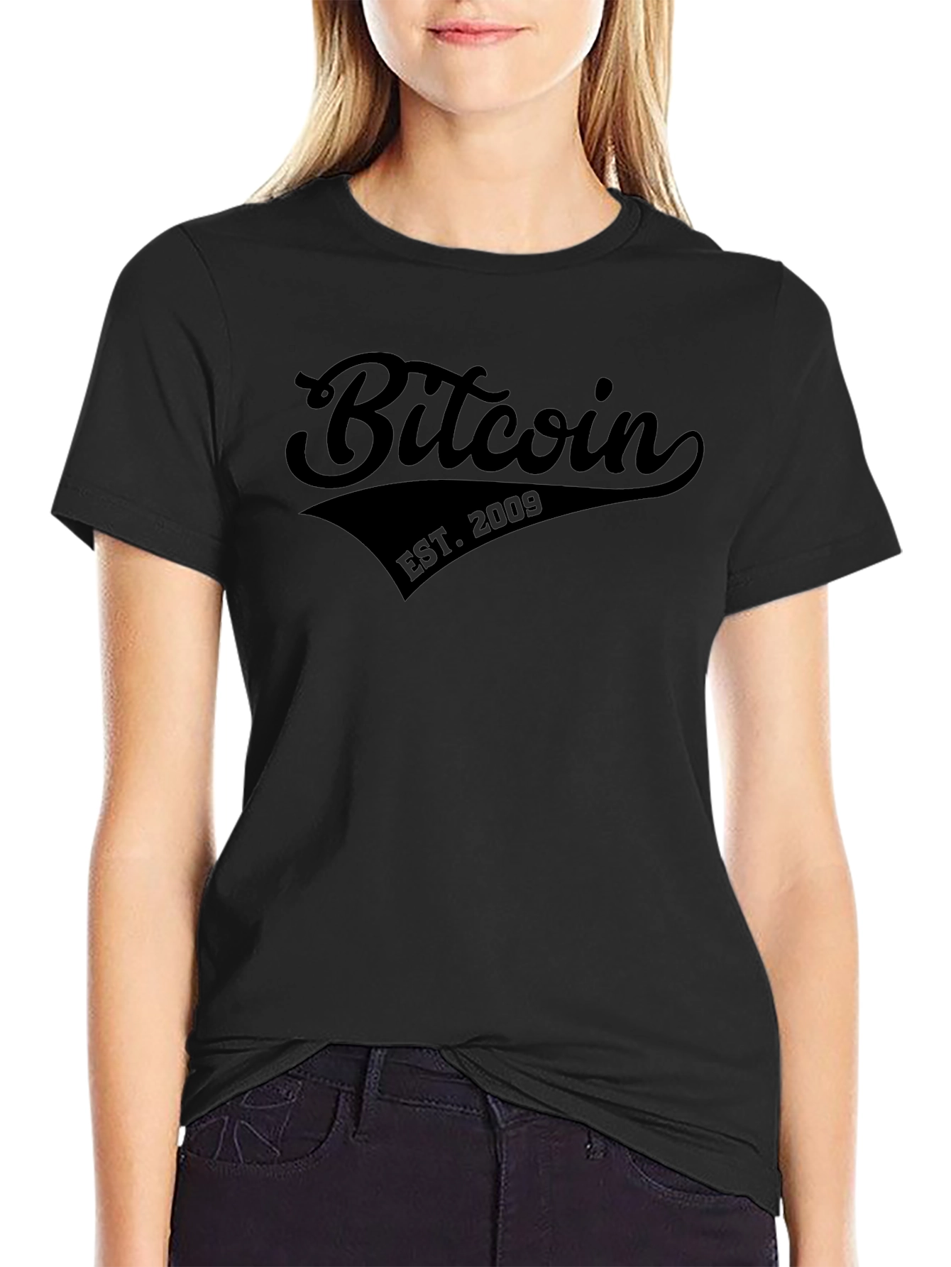 Bitcoin EST. 2009 Black T-Shirt