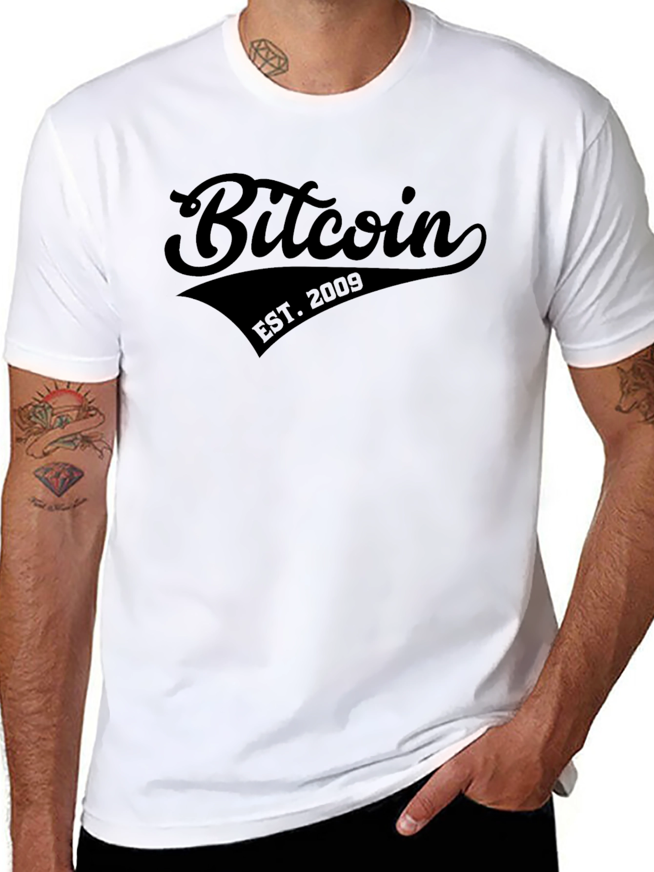 Bitcoin EST. 2009 Black T-Shirt