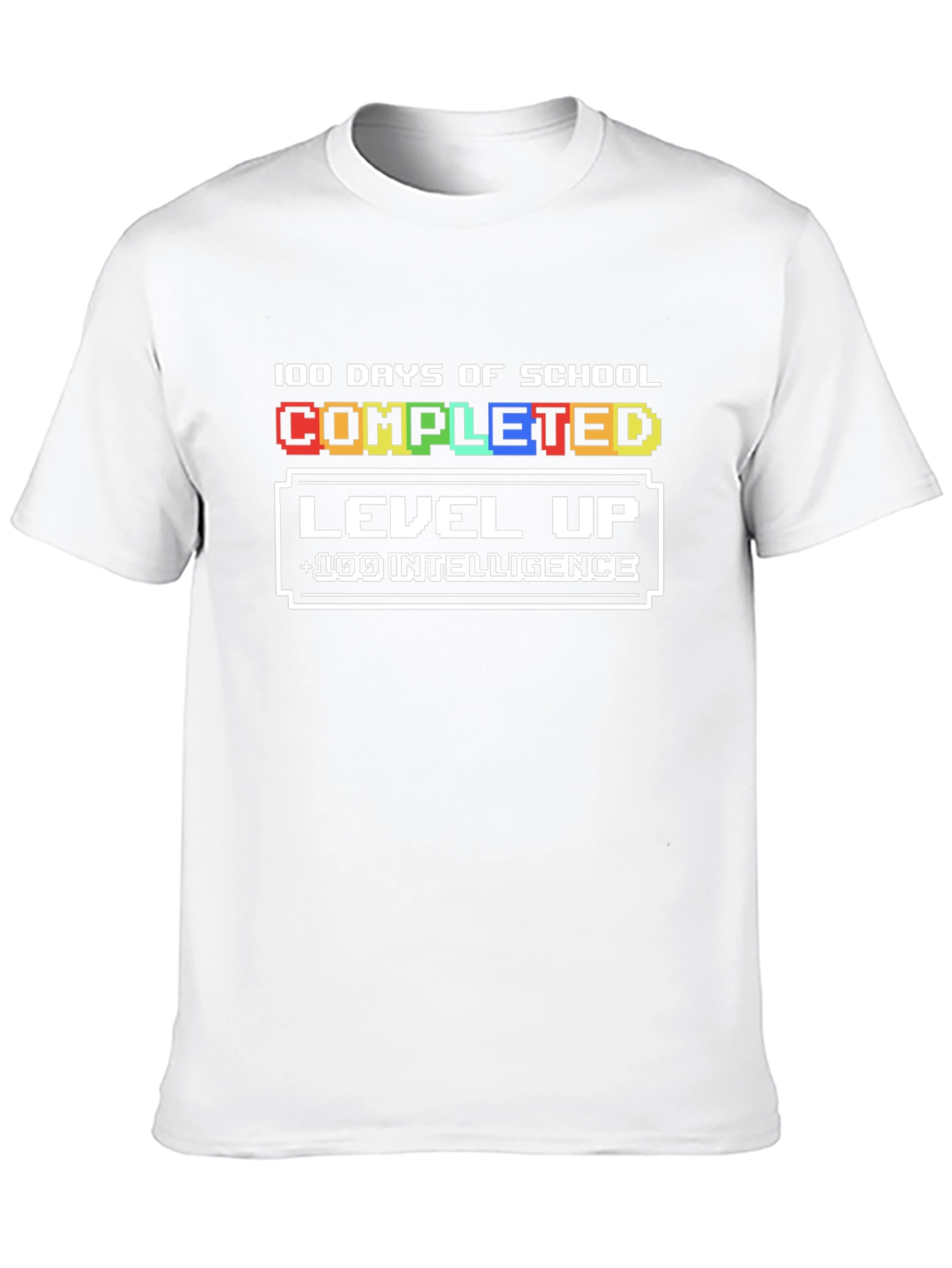 100 Days of School Completed Level Up T-Shirt