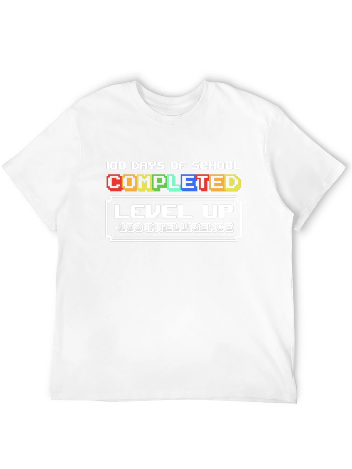 100 Days of School Completed Level Up T-Shirt