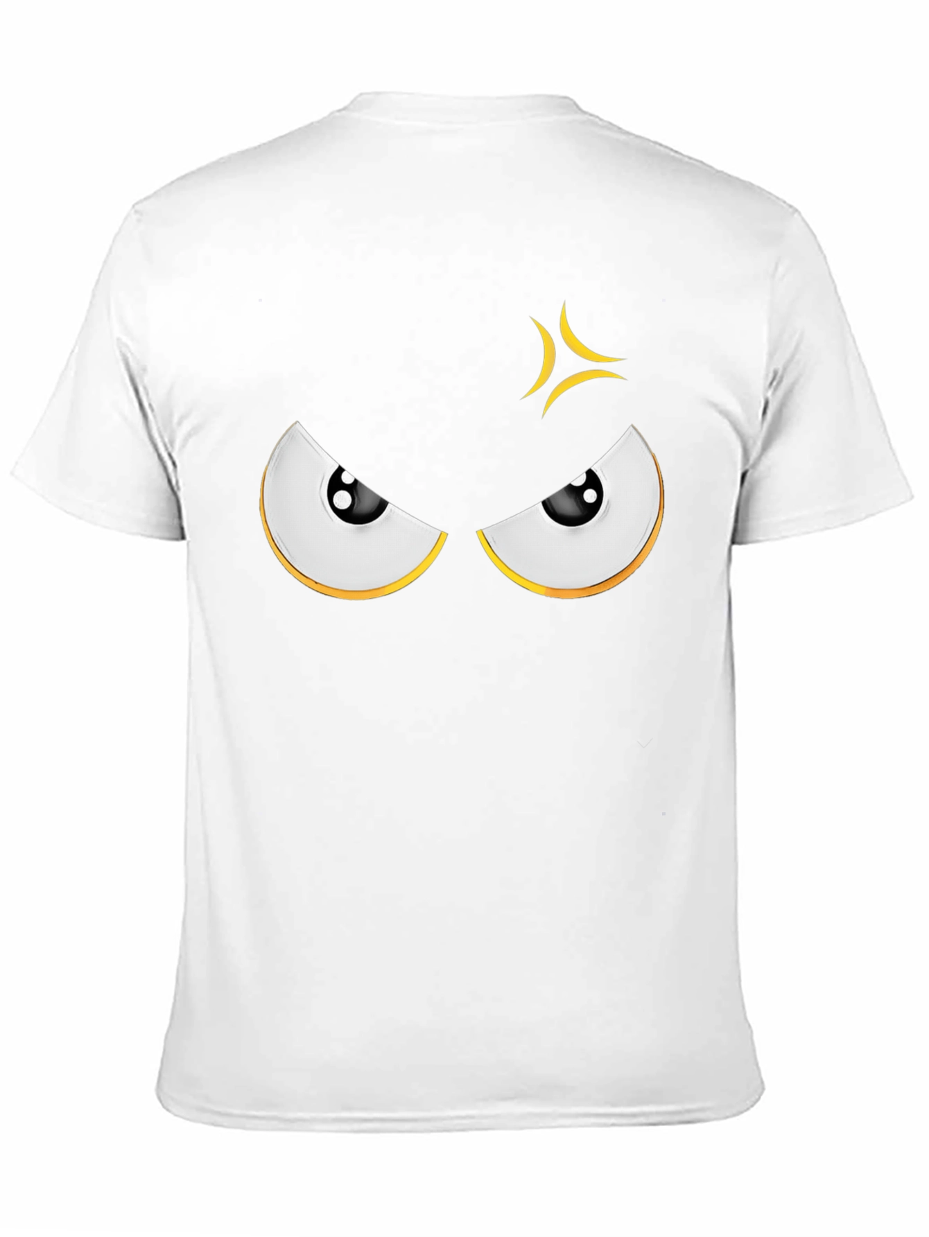 Angry Eyes Graphic Black T-Shirt