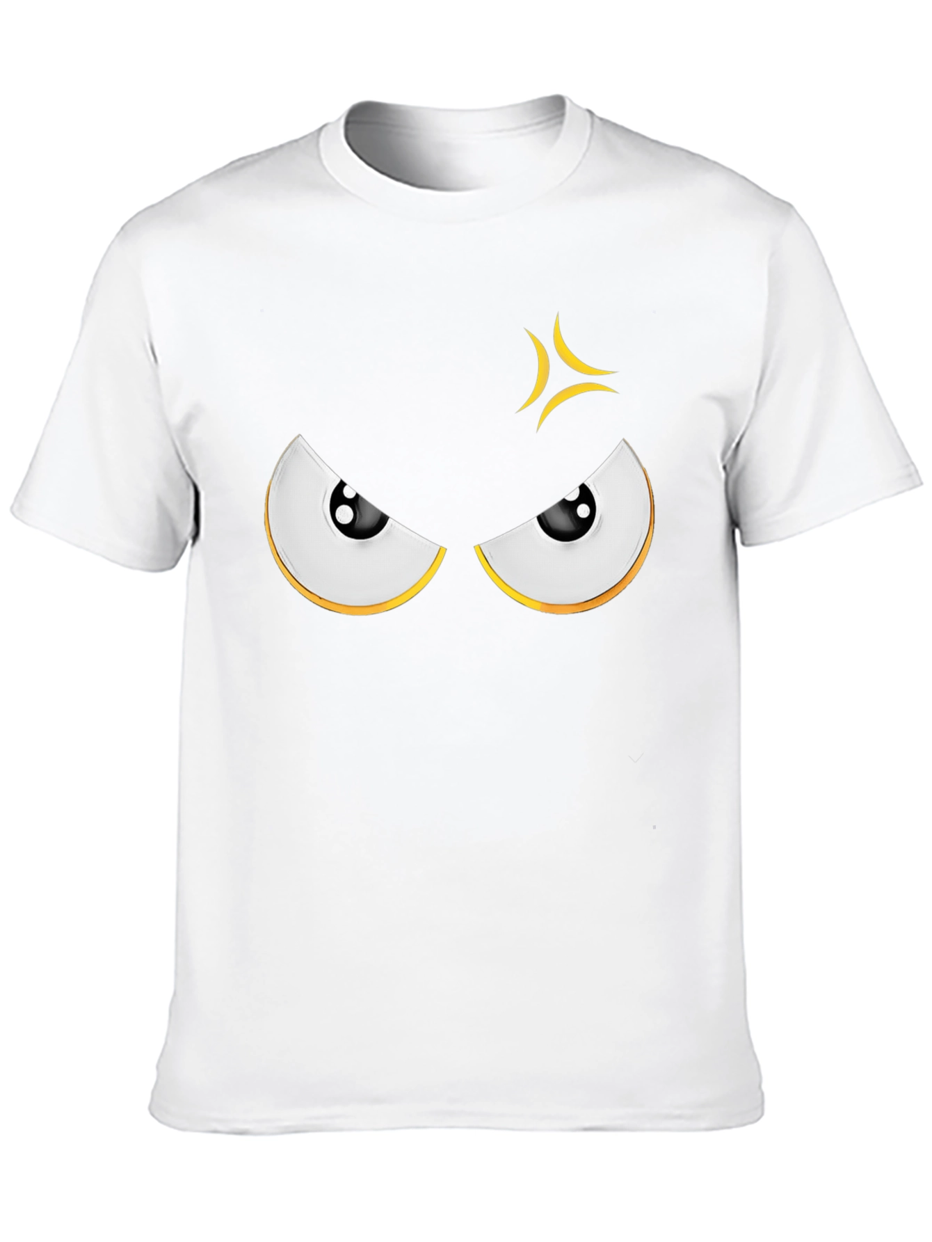Angry Eyes Graphic Black T-Shirt