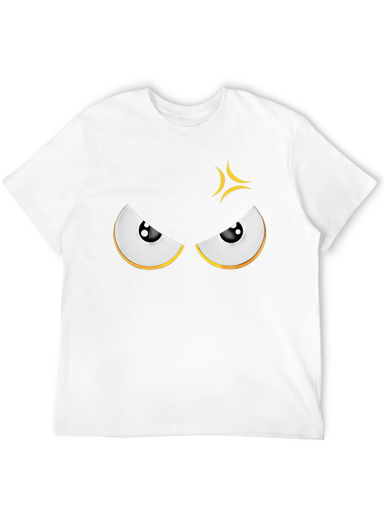 Angry Eyes Graphic Black T-Shirt
