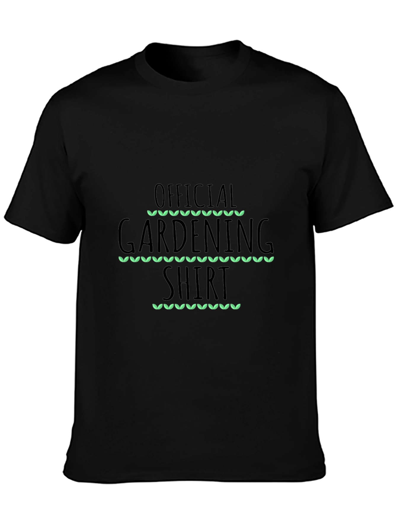 Official Gardening Shirt - Black Cotton Tee