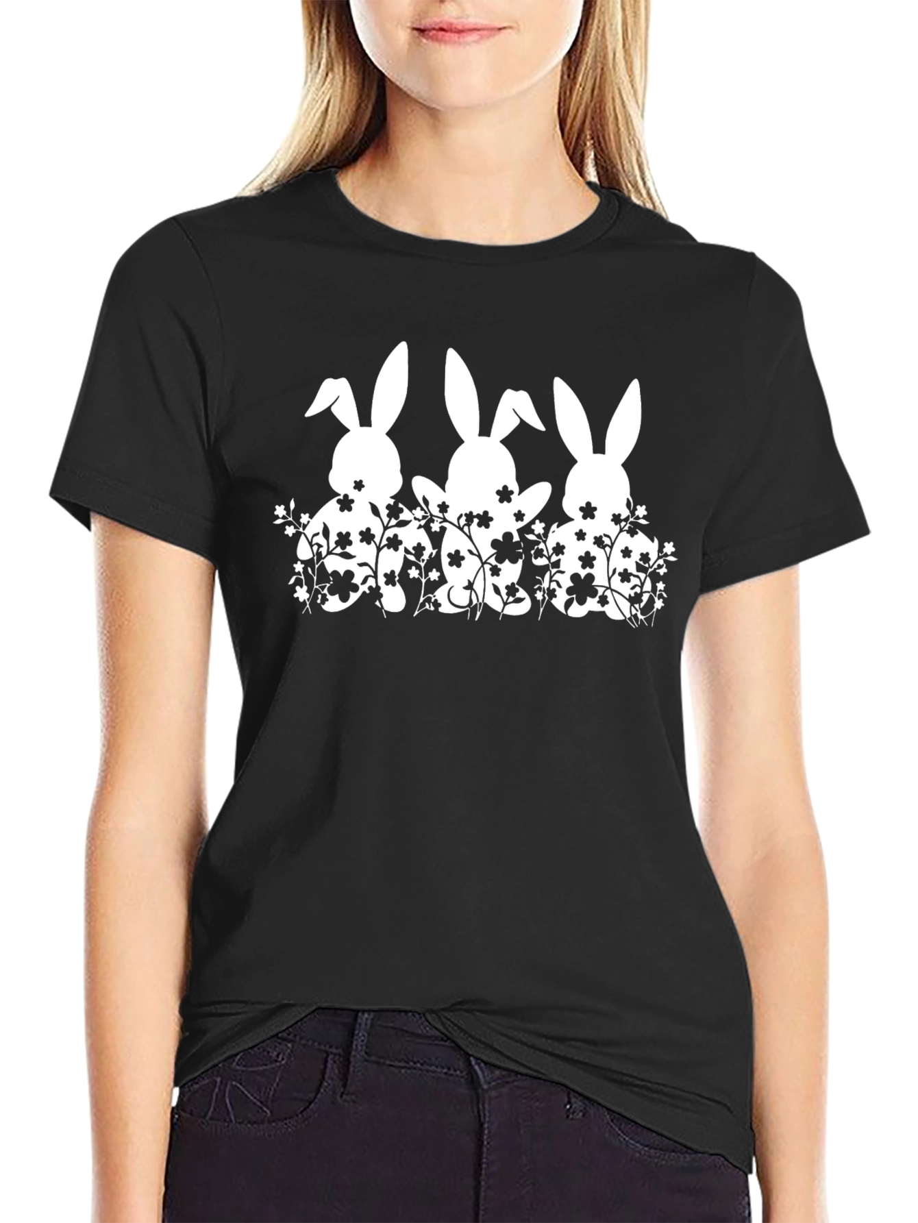 Bunny Flower Graphic Tee