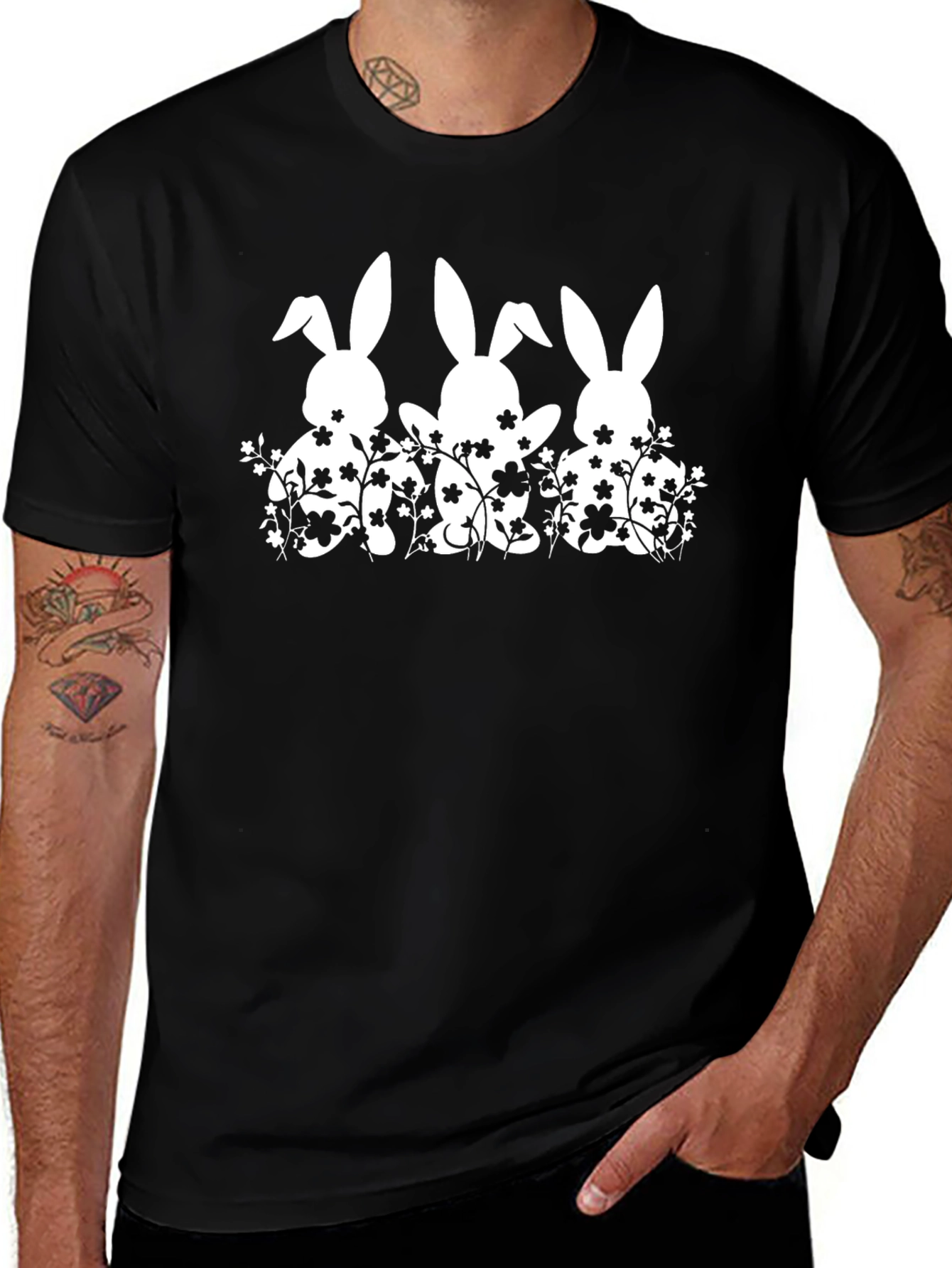 Bunny Flower Graphic Tee