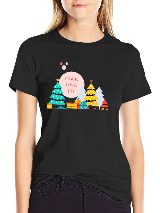 Holiday Peace Love Joy Graphic Tee