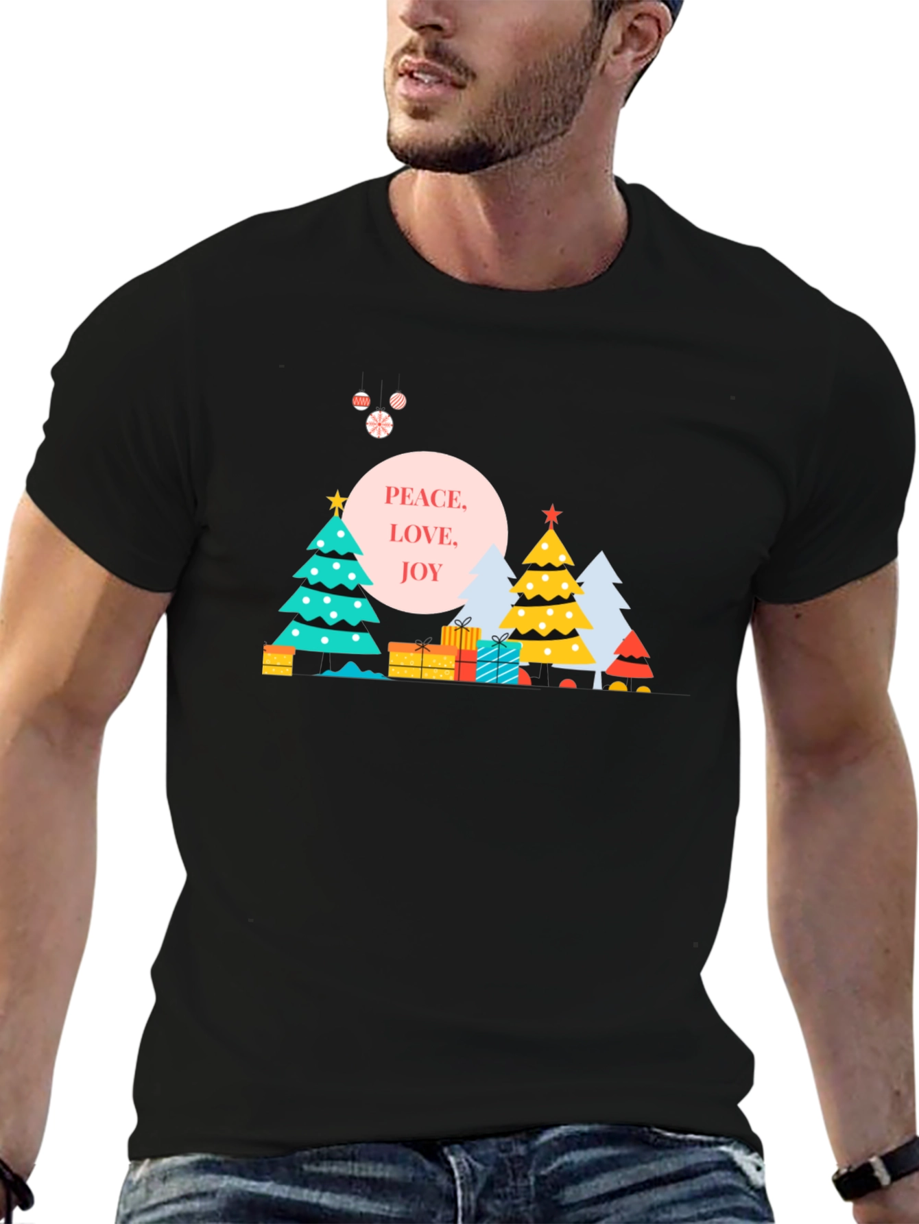 Holiday Peace Love Joy Graphic Tee