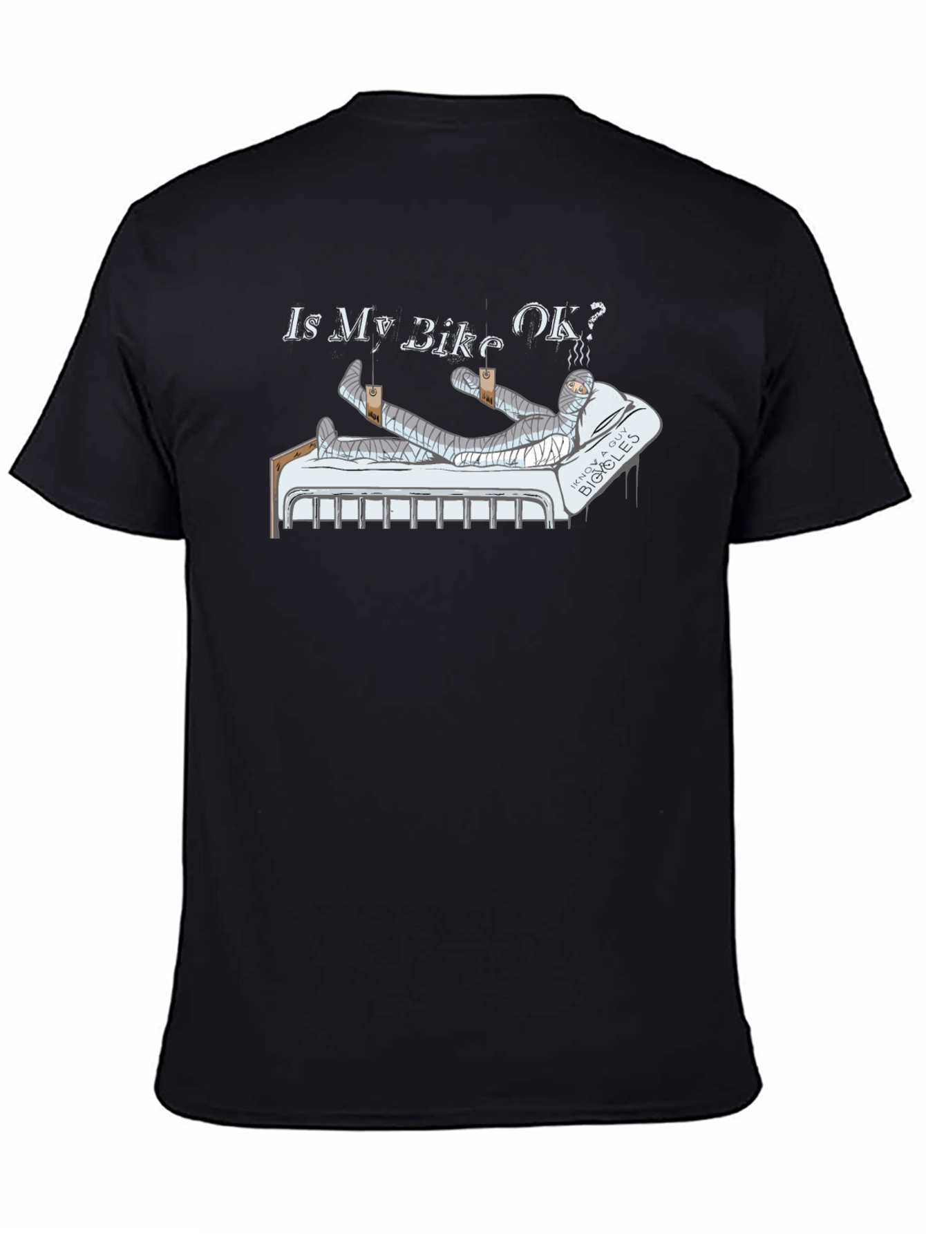 Is My Bike OK? Funny Motorcycle Injury T-Shirt