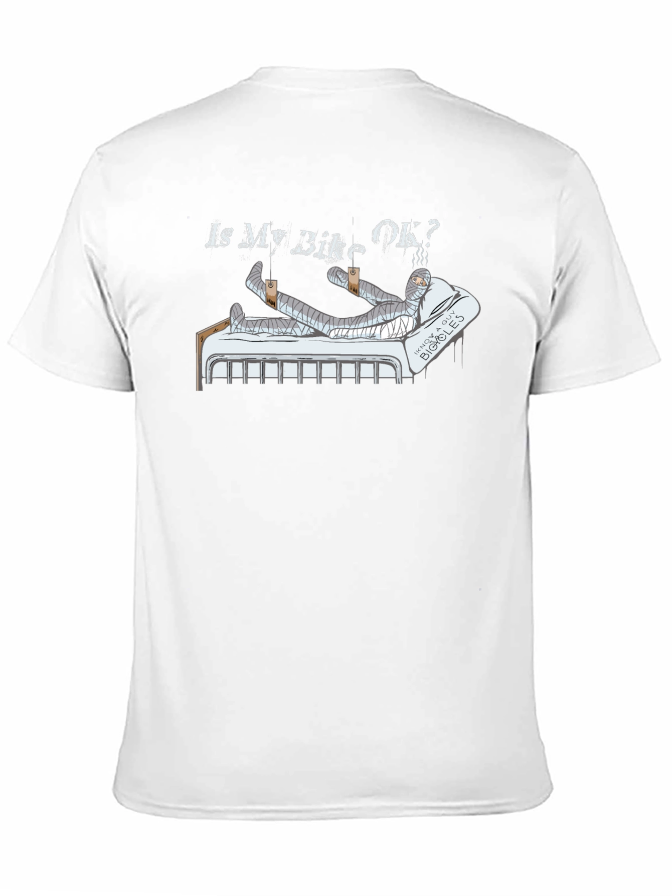 Is My Bike OK? Funny Motorcycle Injury T-Shirt