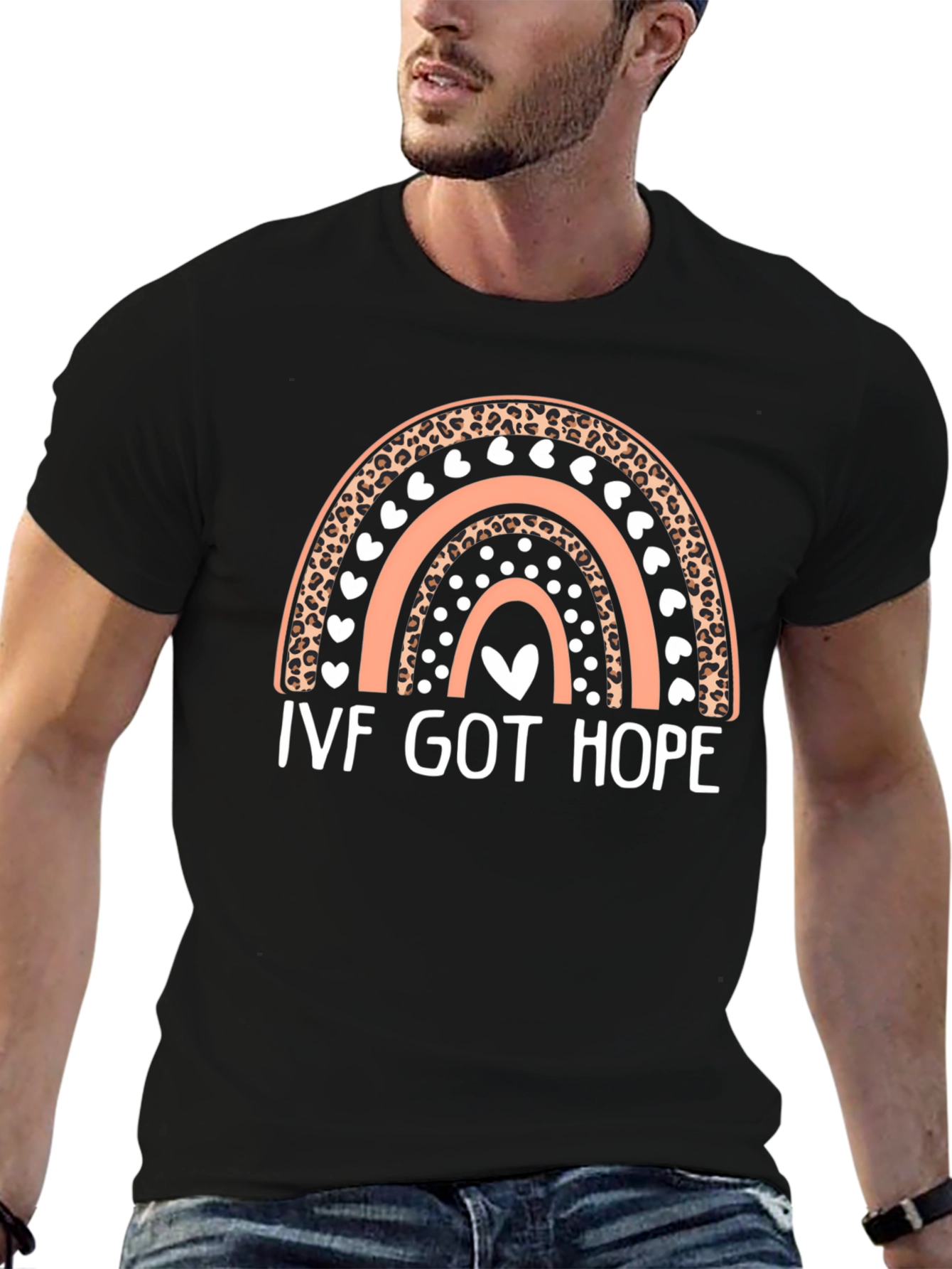 IVF Got Hope Rainbow Graphic T-Shirt
