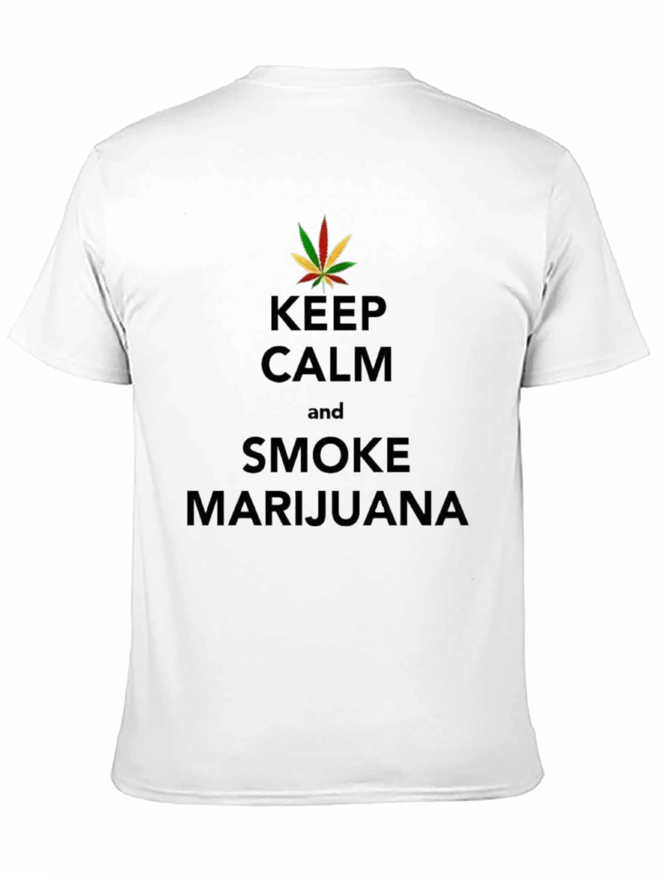 Keep Calm and Smoke Marijuana T-Shirt - Black