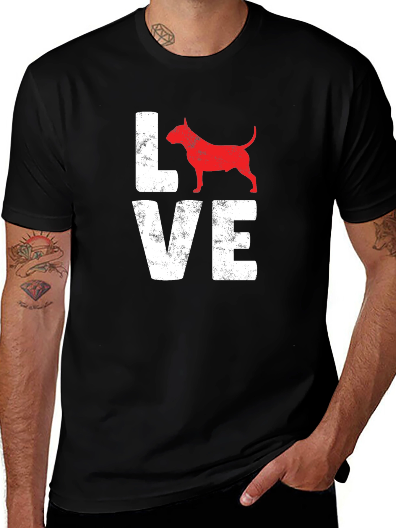 Love Bull Terrier Graphic Tee