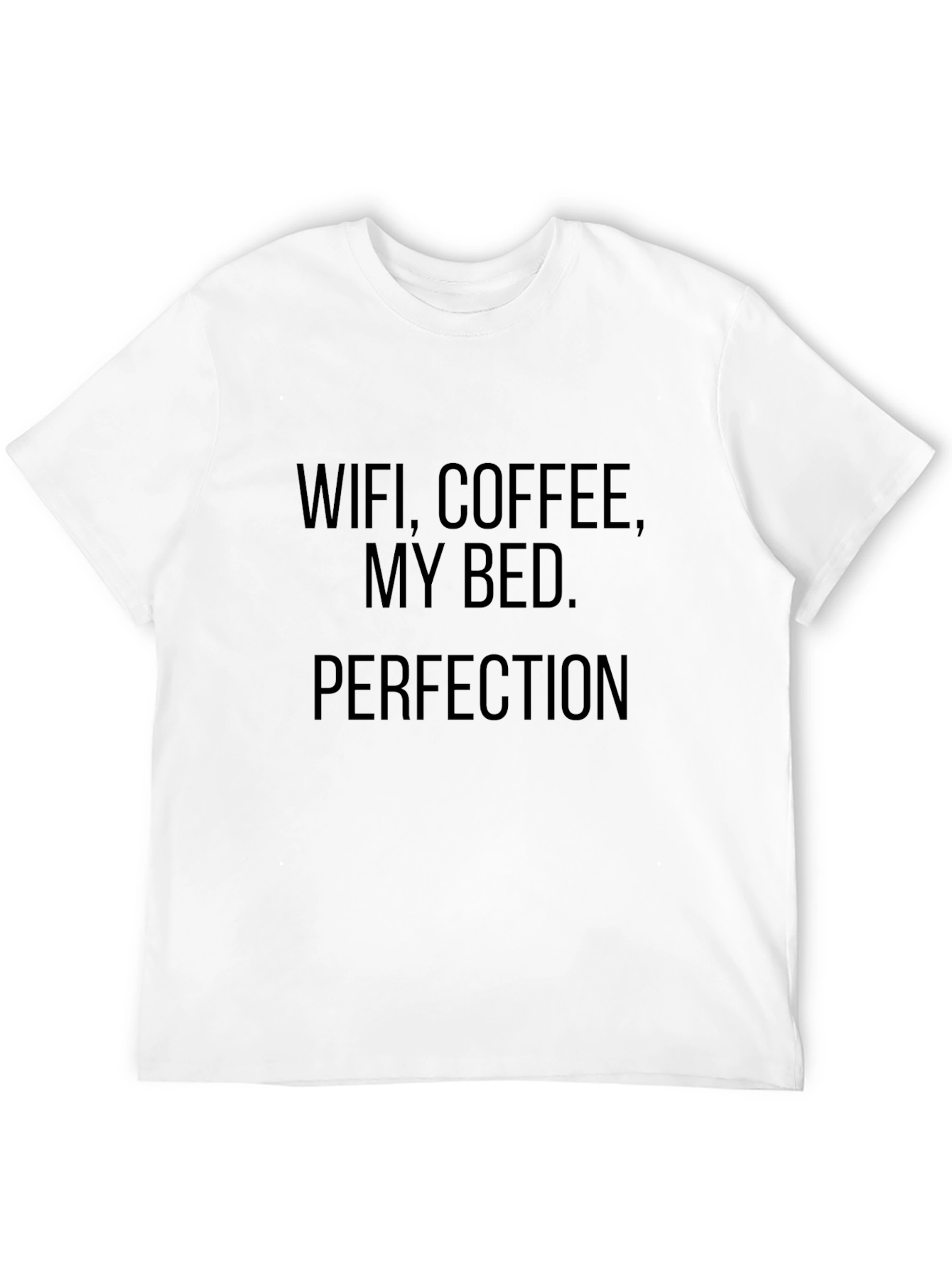 WiFi Coffee Bed T-Shirt - Mens Black Graphic Tee