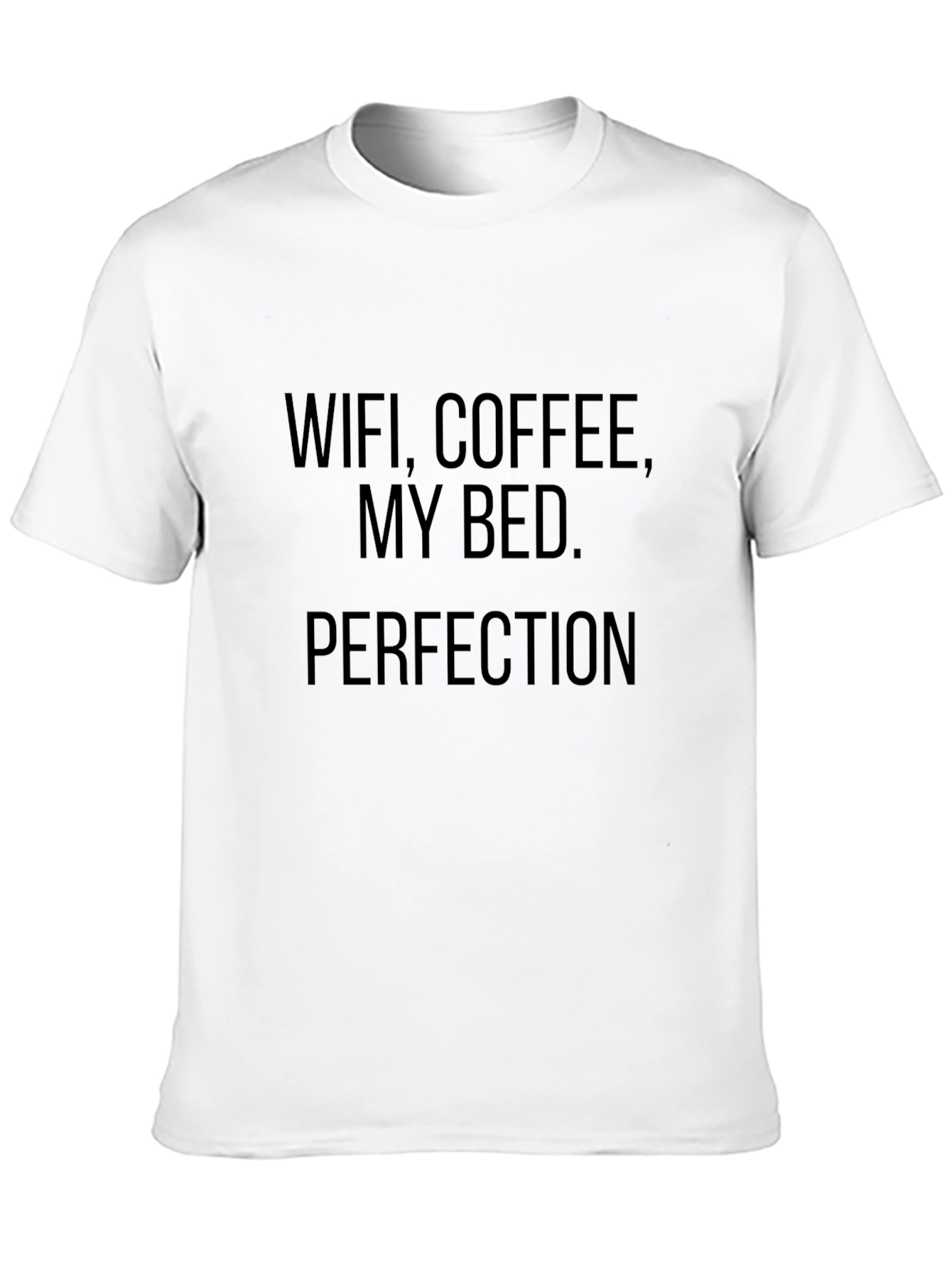 WiFi Coffee Bed T-Shirt - Mens Black Graphic Tee