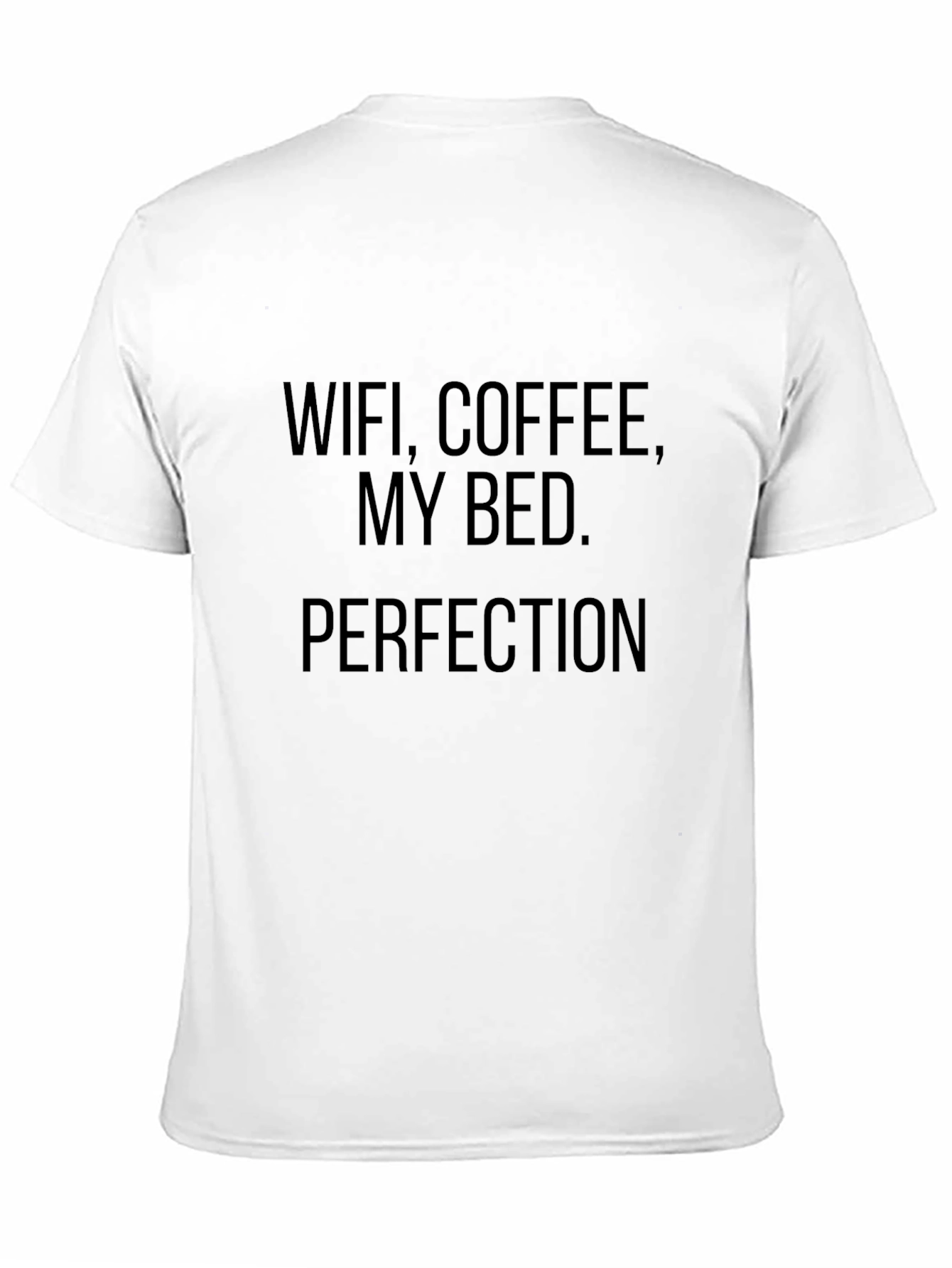 WiFi Coffee Bed T-Shirt - Mens Black Graphic Tee