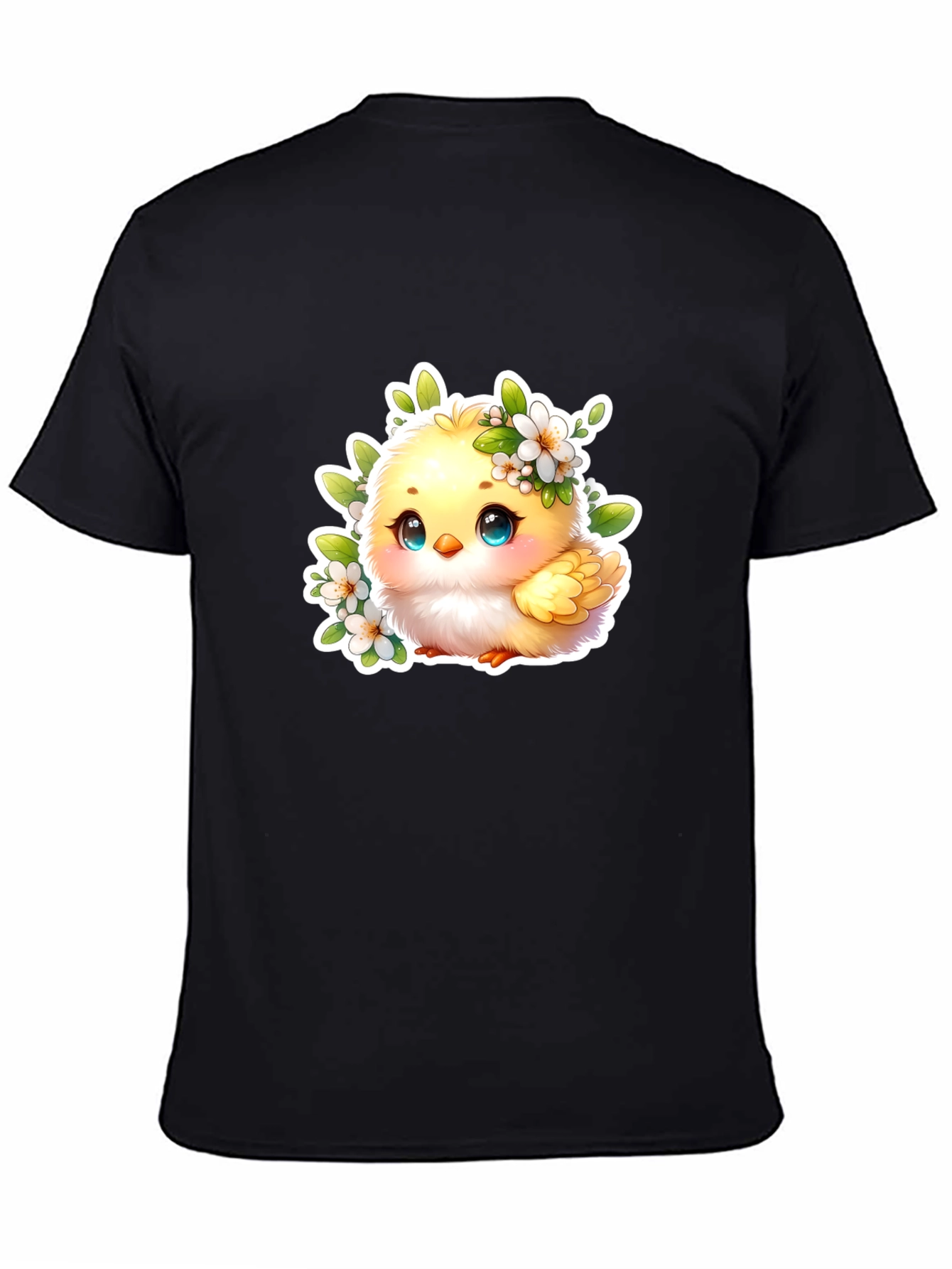 Cute Chick Graphic Tee - Black Unisex T-Shirt