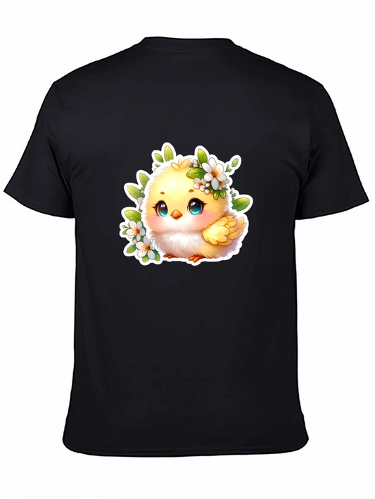 Cute Chick Graphic Tee - Black Unisex T-Shirt