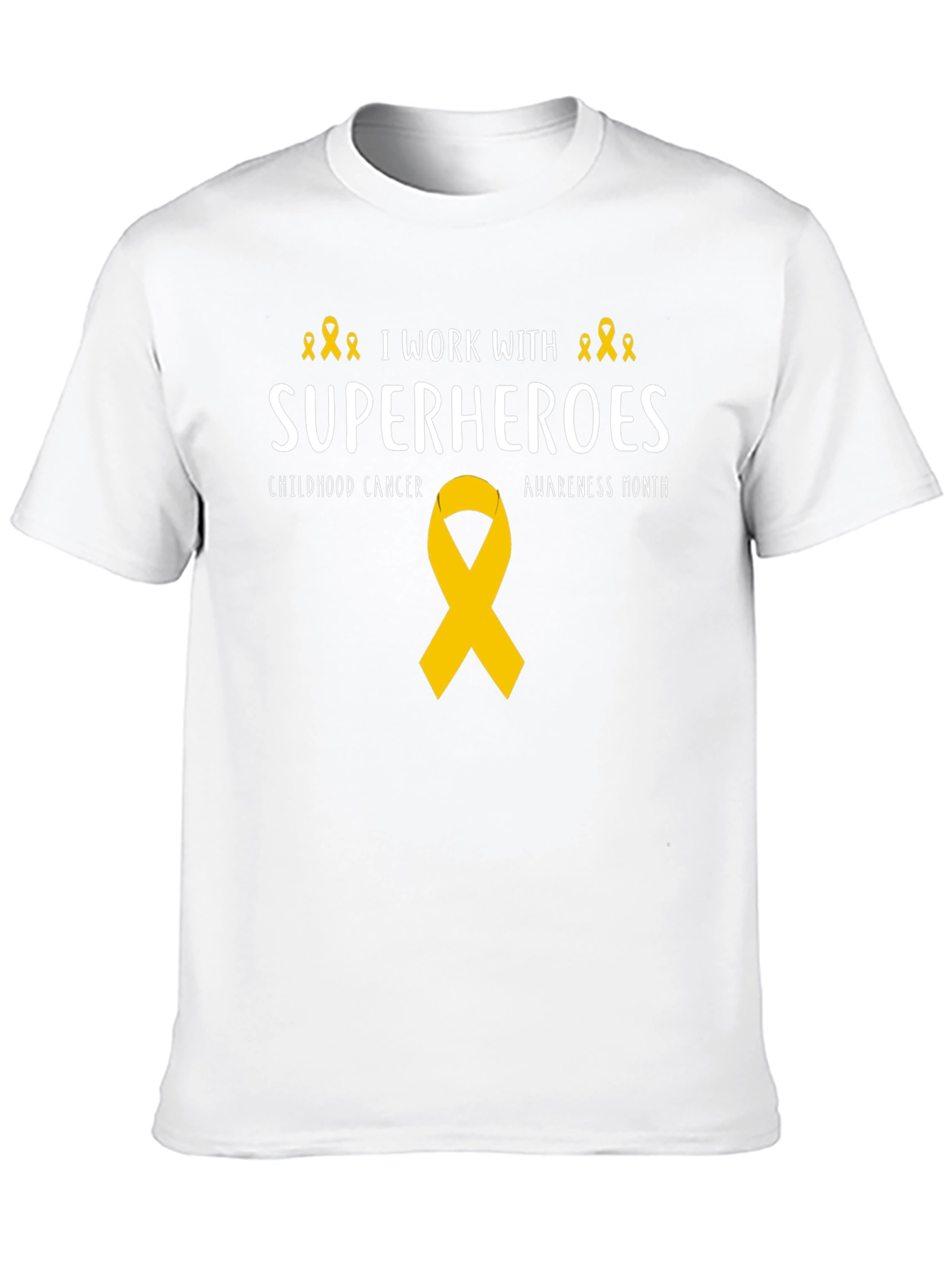 Childhood Cancer Awareness Superhero T-Shirt