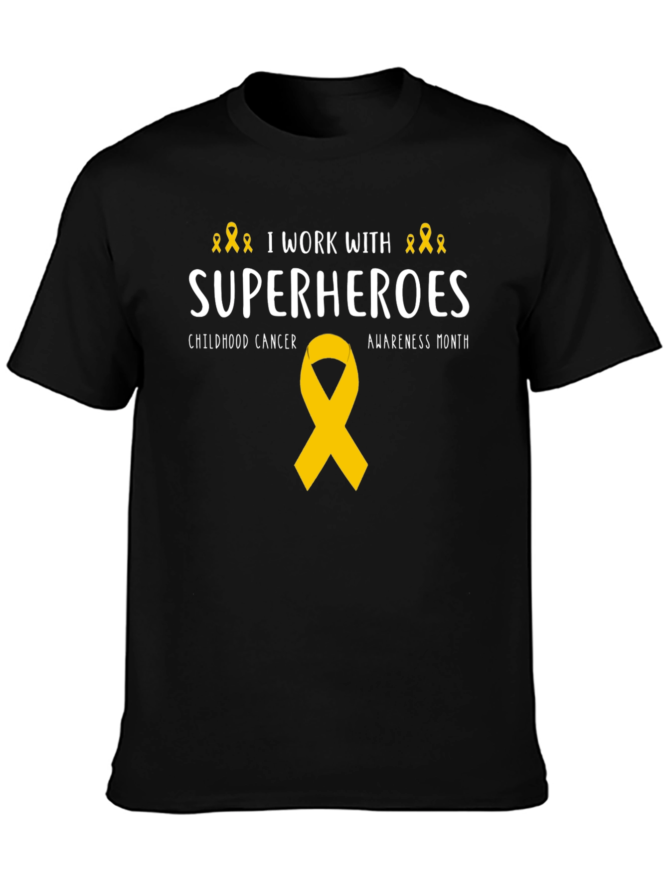 Childhood Cancer Awareness Superhero T-Shirt