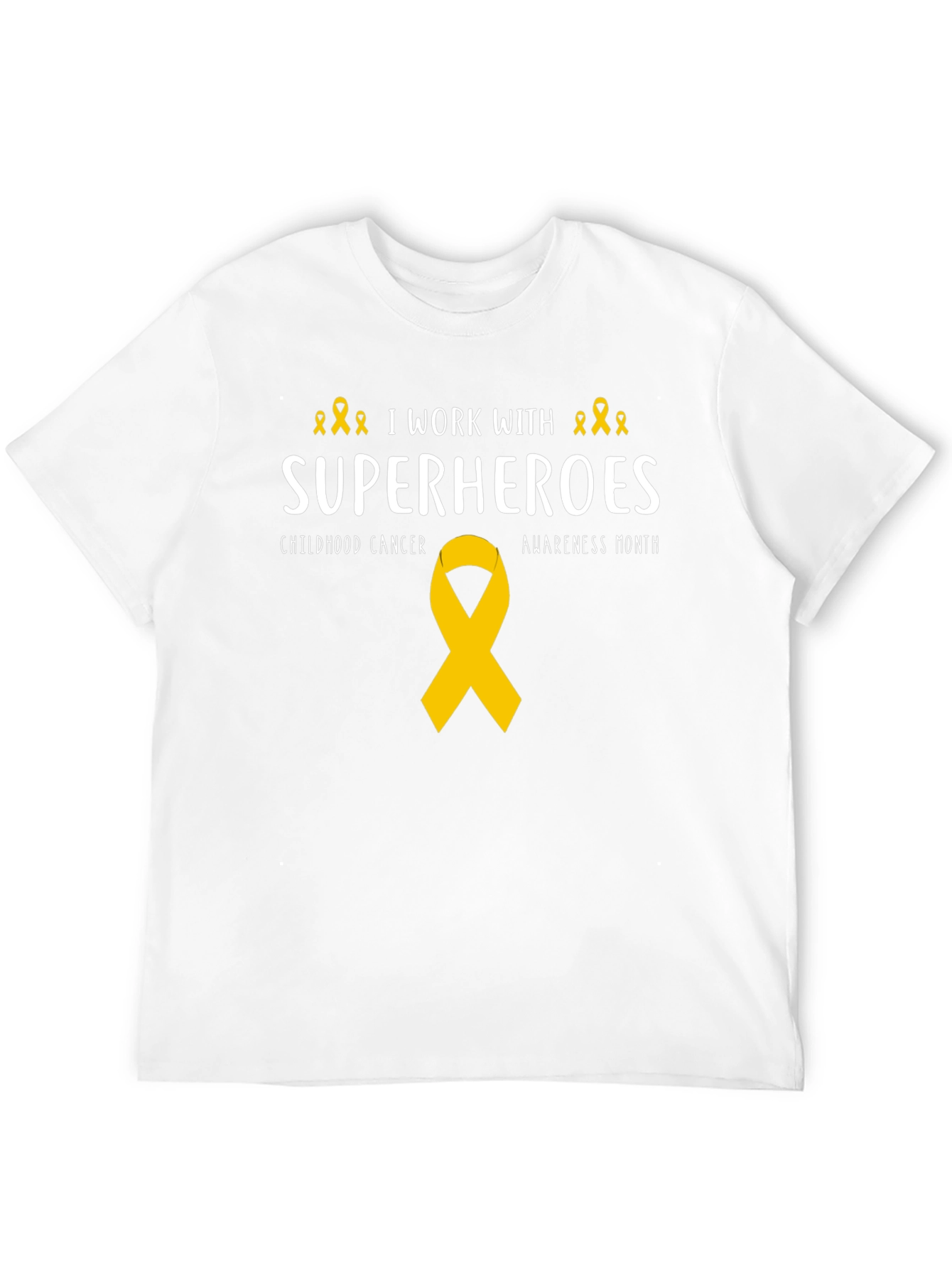 Childhood Cancer Awareness Superhero T-Shirt