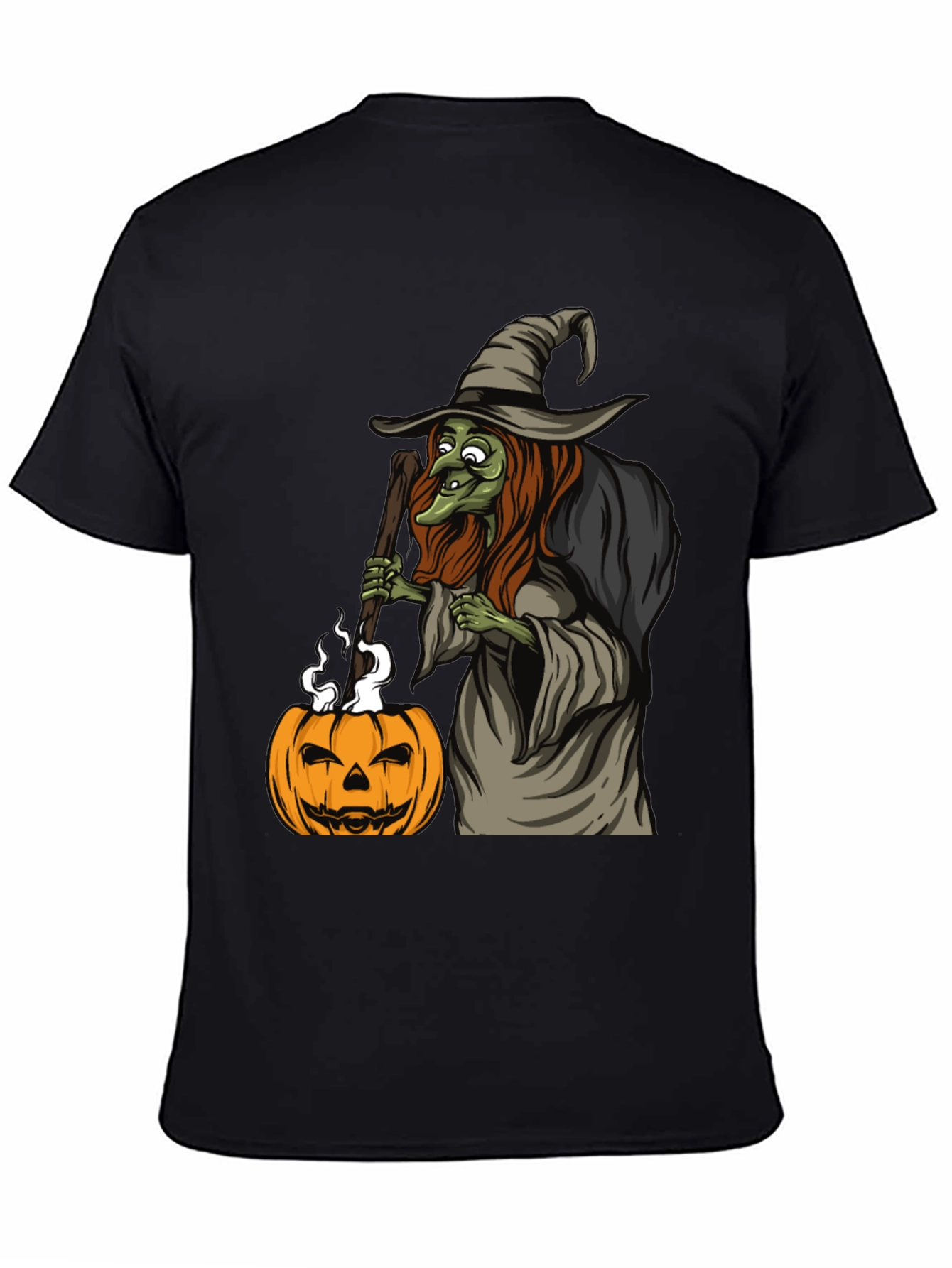 Witch Pumpkin Halloween Graphic Tee
