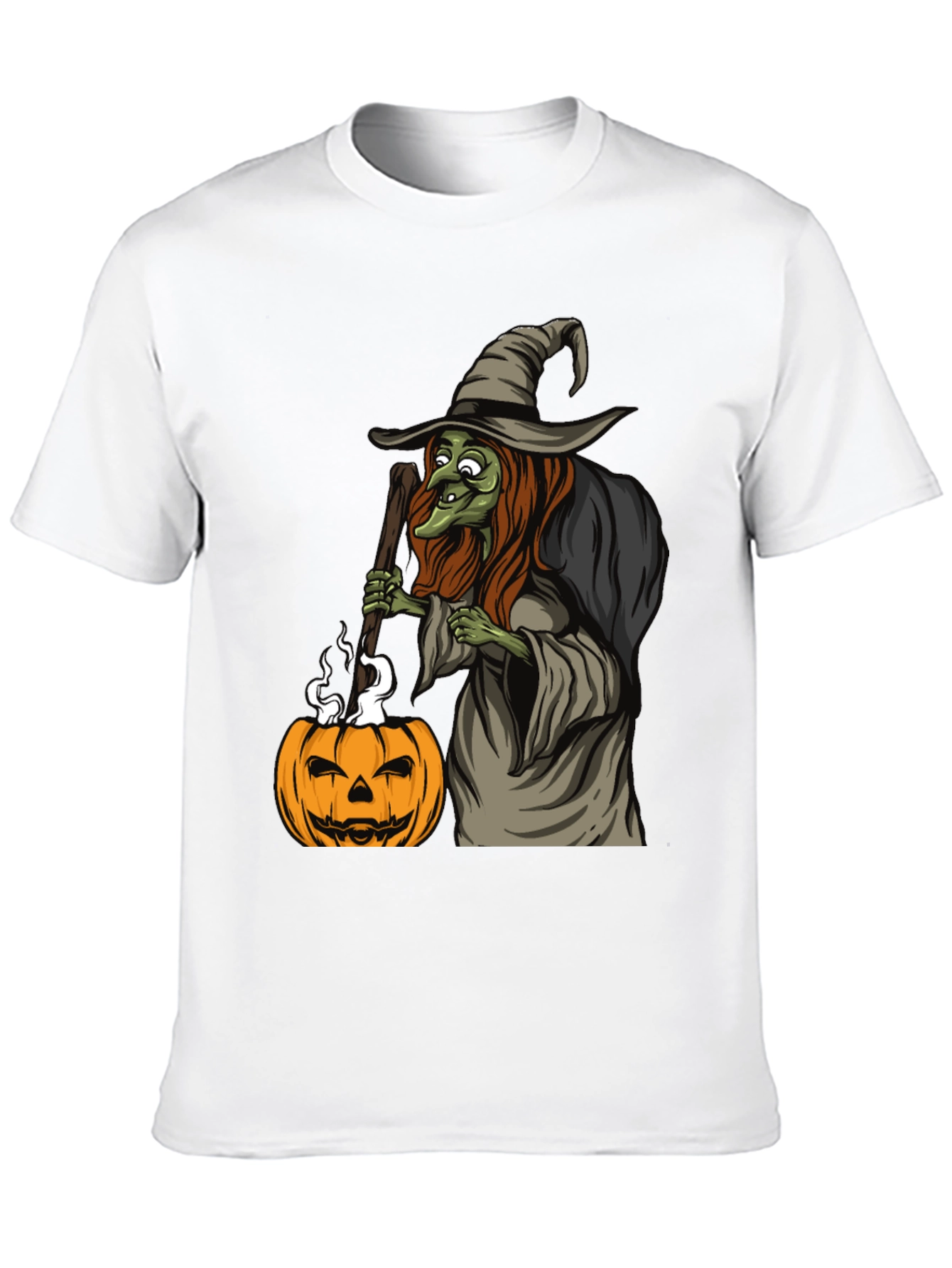 Witch Pumpkin Halloween Graphic Tee
