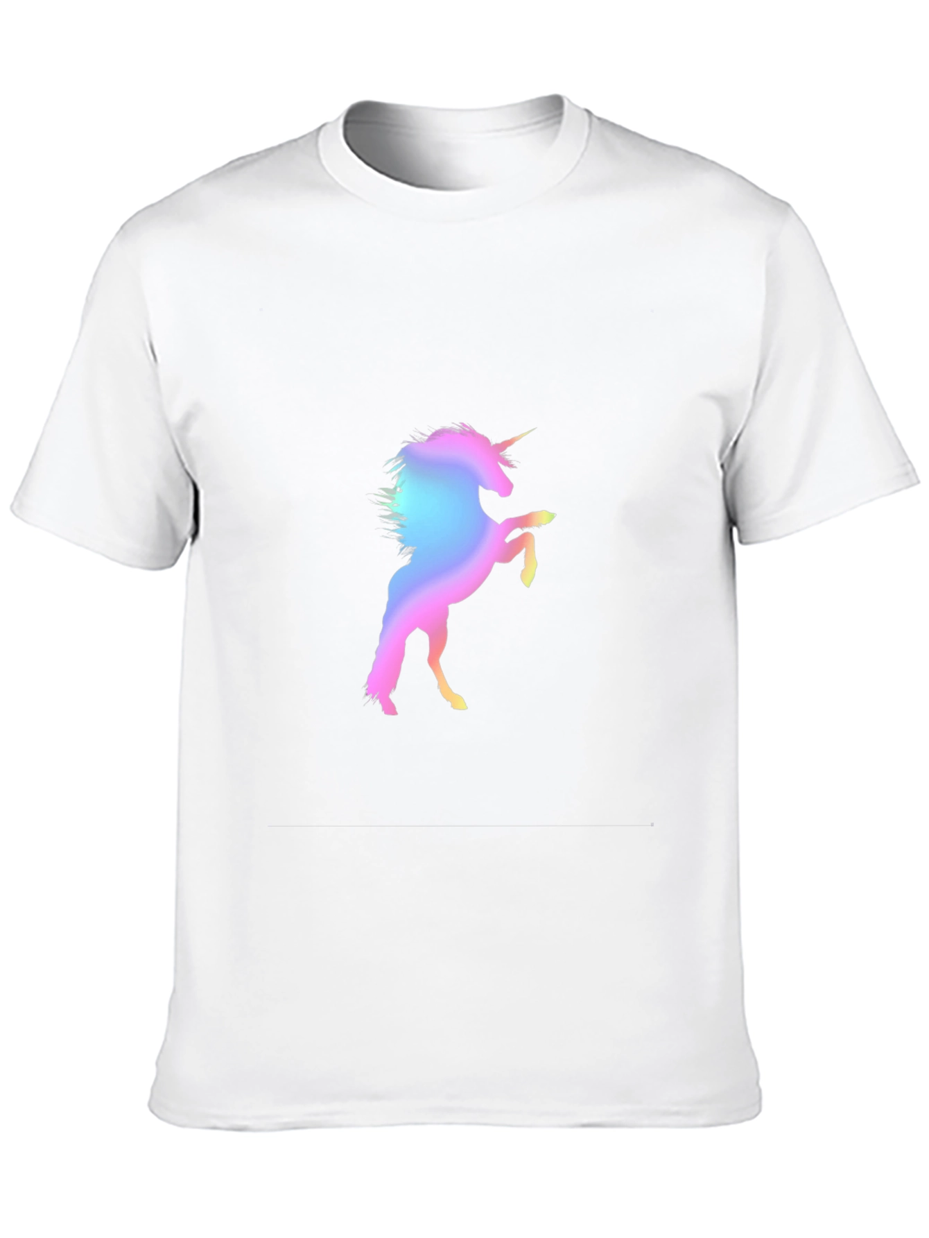 Unicorn Graphic Print Black T-Shirt
