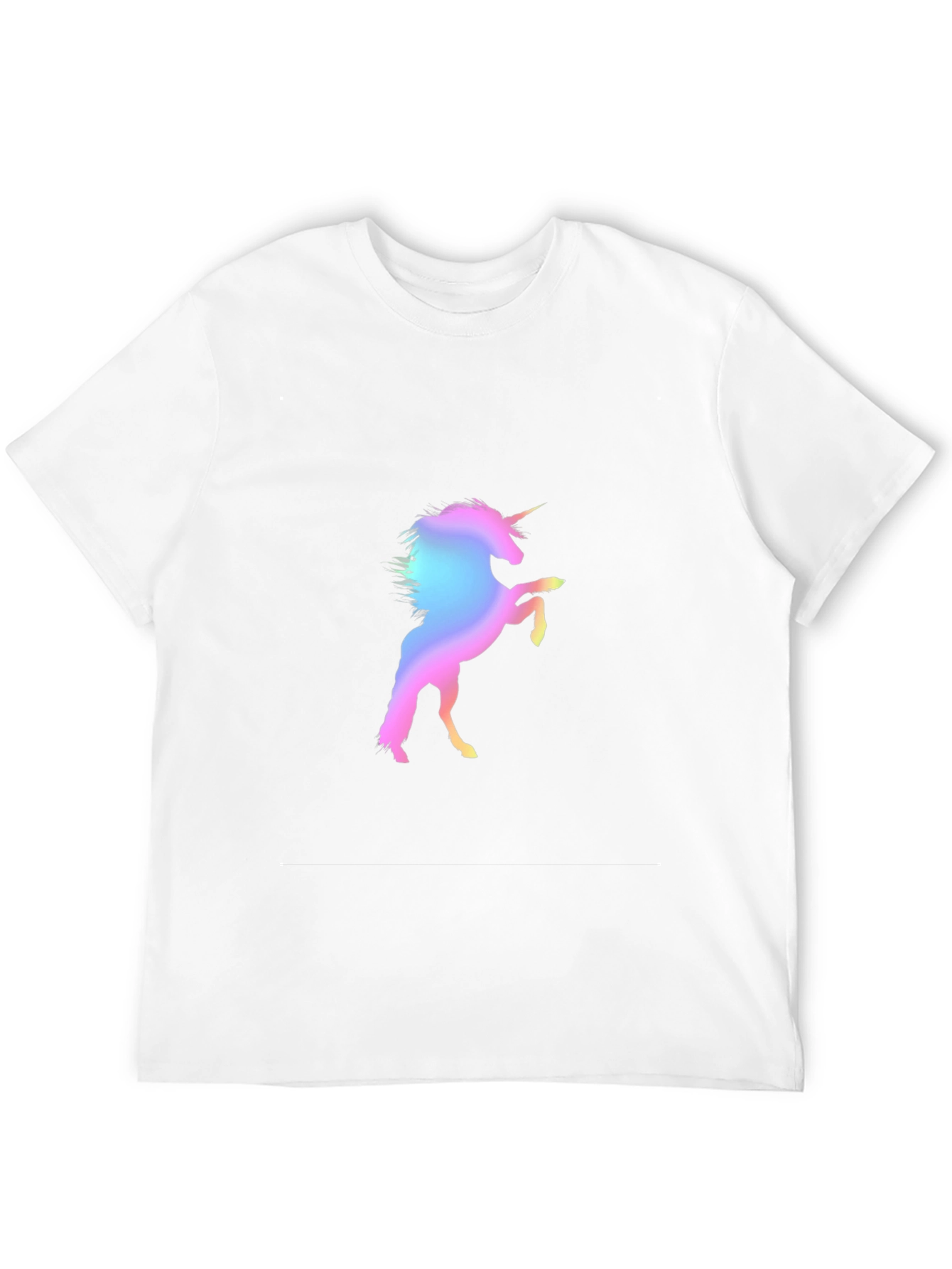Unicorn Graphic Print Black T-Shirt