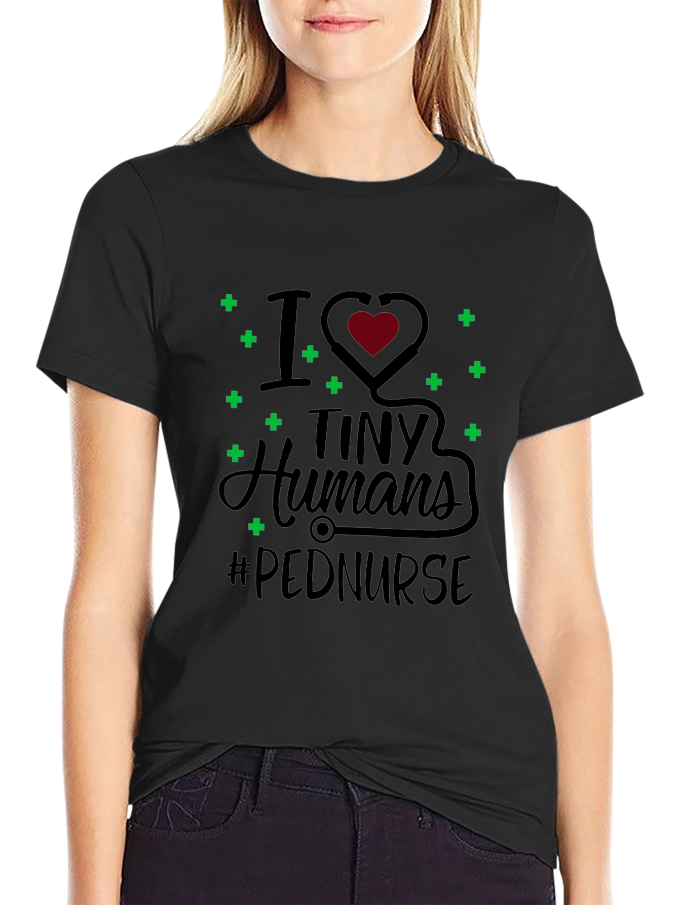 Pediatric Nurse I Love Tiny Humans Graphic Tee