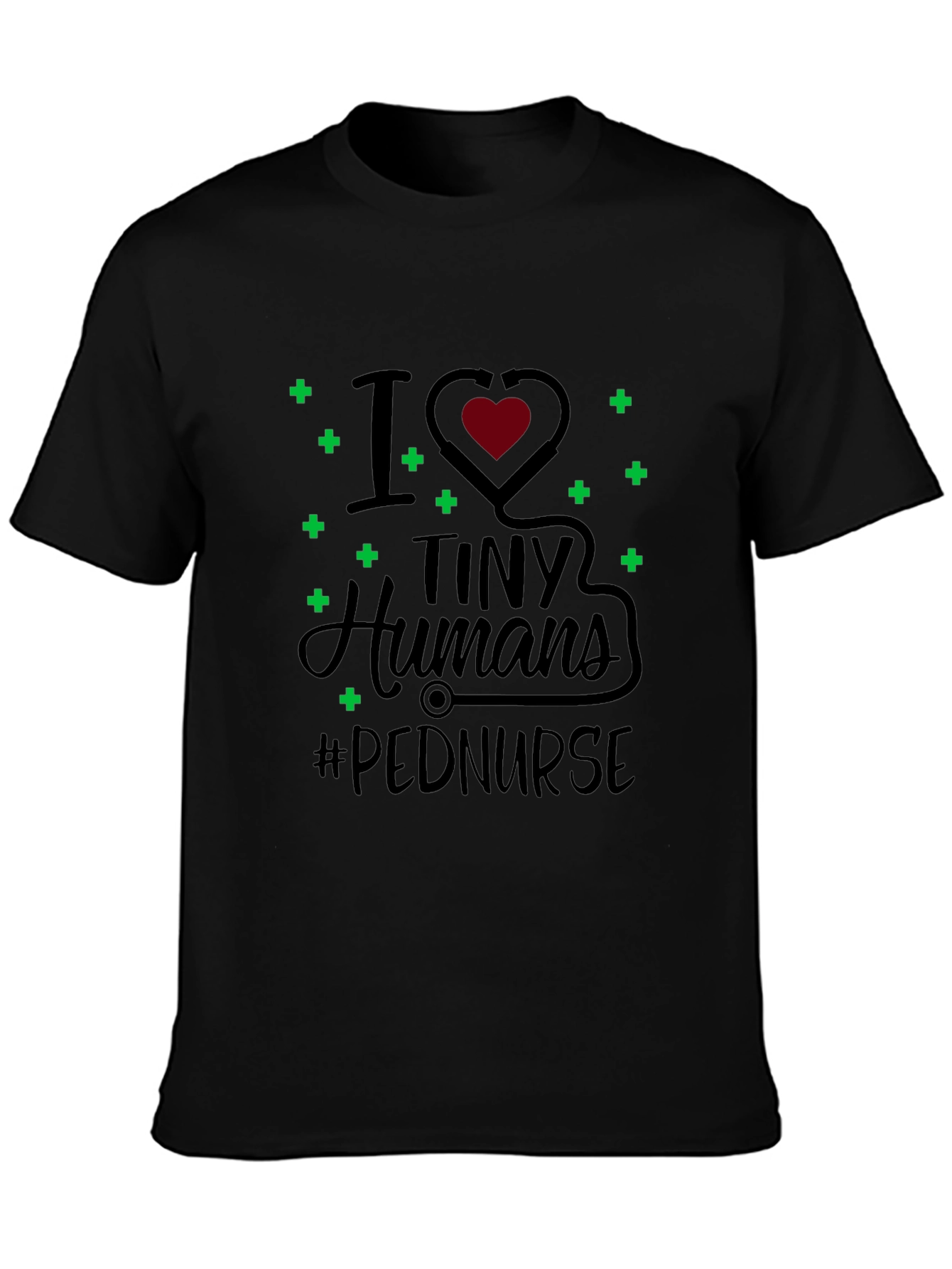 Pediatric Nurse I Love Tiny Humans Graphic Tee