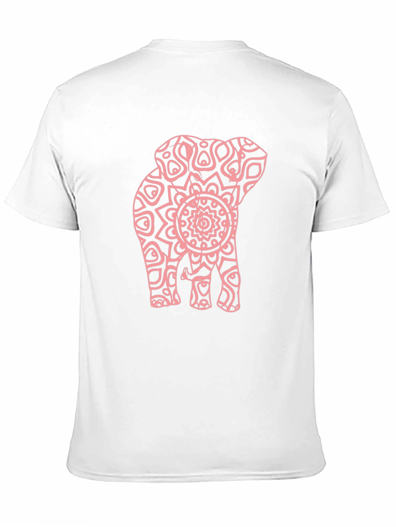 Elephant Mandala Graphic Tee - Stylish Black T-Shirt